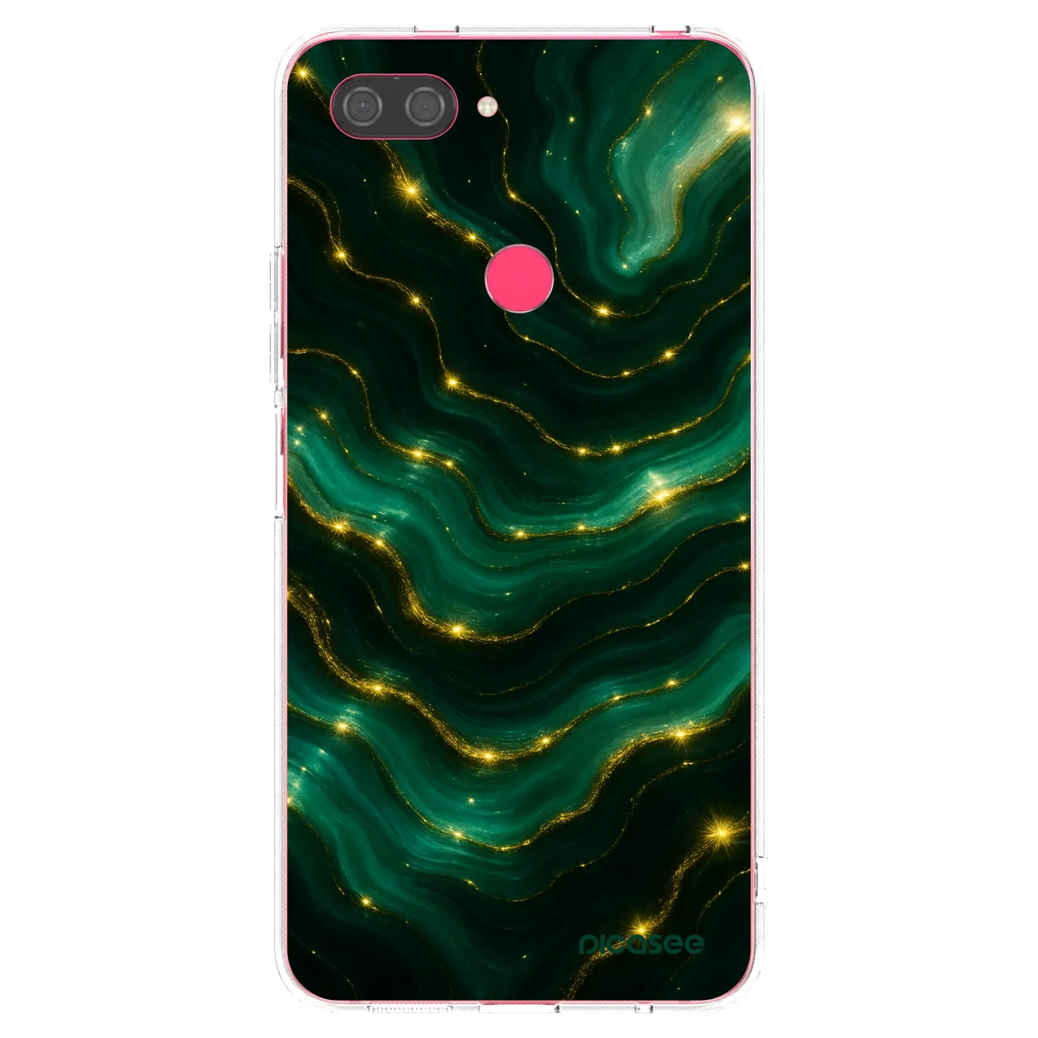 Picasee silikonska prozirna maskica za Xiaomi Mi 8 Lite - Emerald