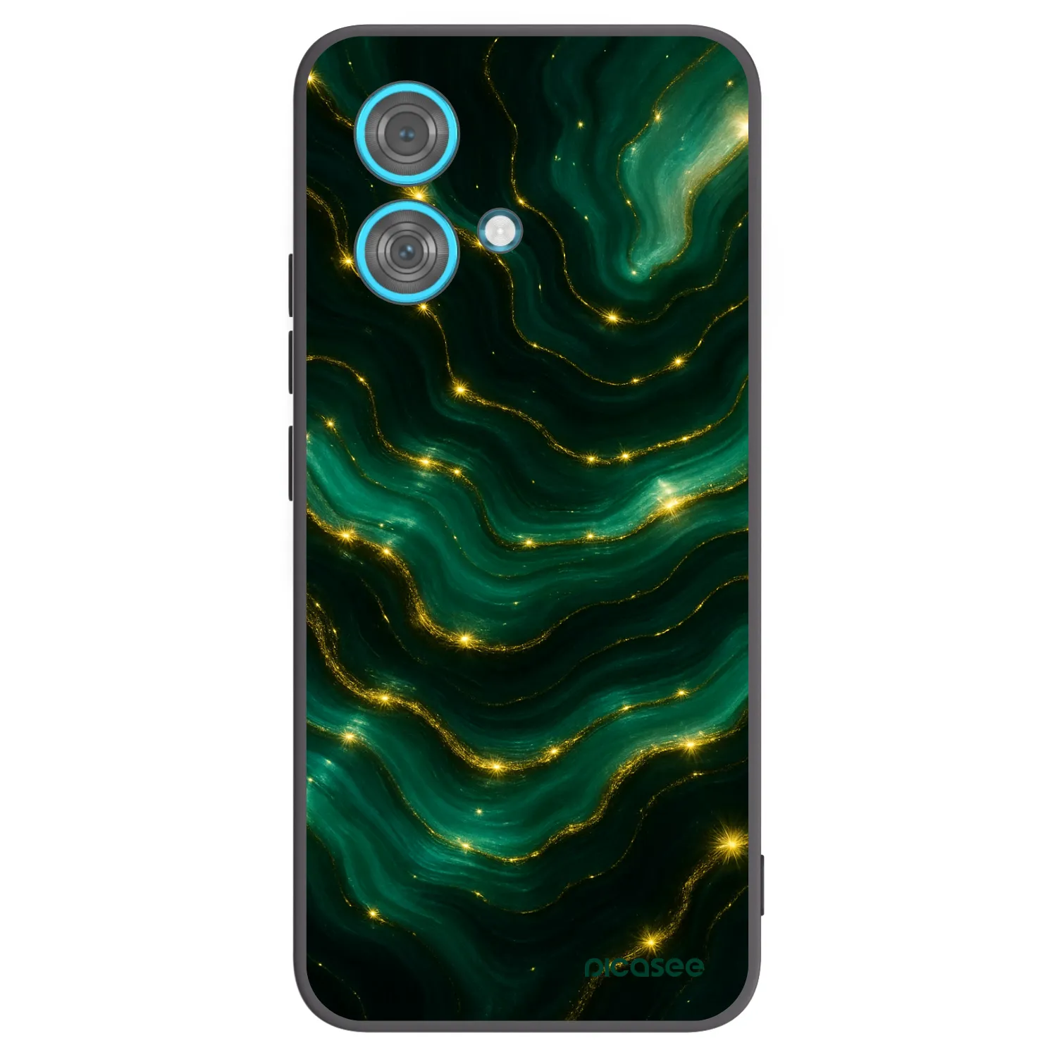 Picasee crna silikonska maskica za Motorola Edge 40 Neo - Emerald