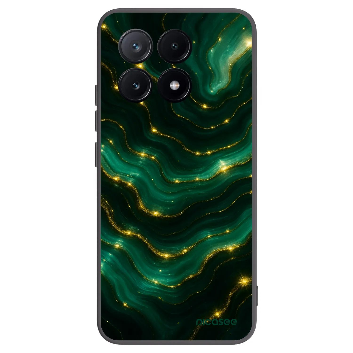 Picasee crna silikonska maskica za Xiaomi Poco X6 Pro - Emerald