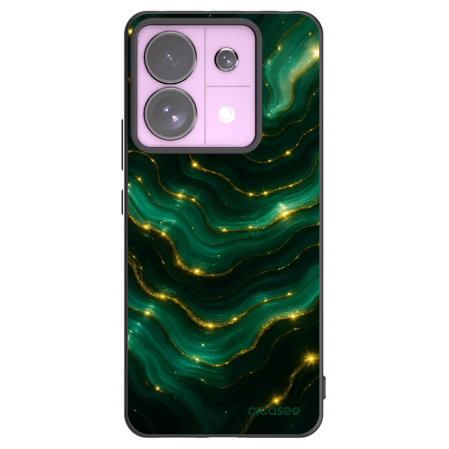 Picasee crna silikonska maskica za Xiaomi Redmi Note 13 Pro 5G - Emerald