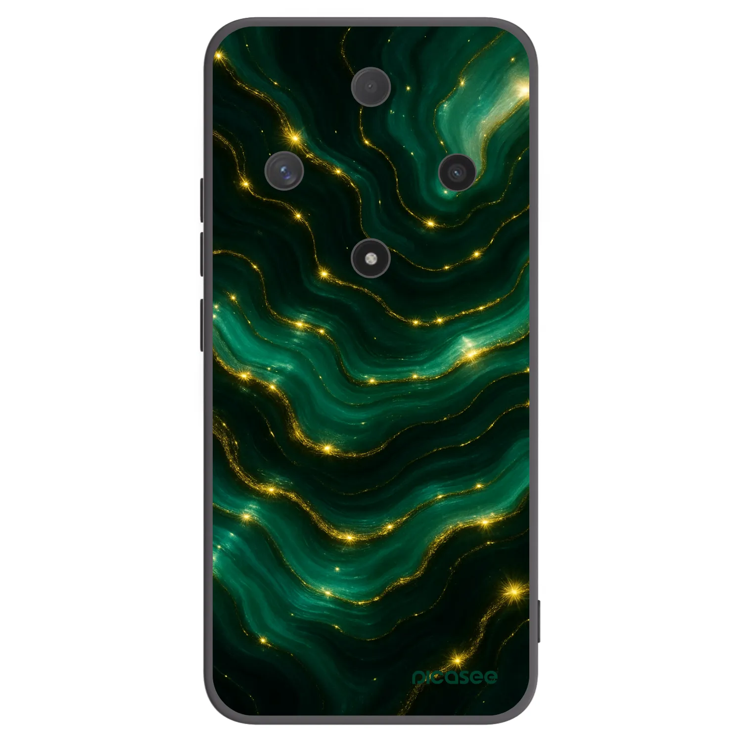 Picasee crna silikonska maskica za Honor Magic6 Lite 5G - Emerald