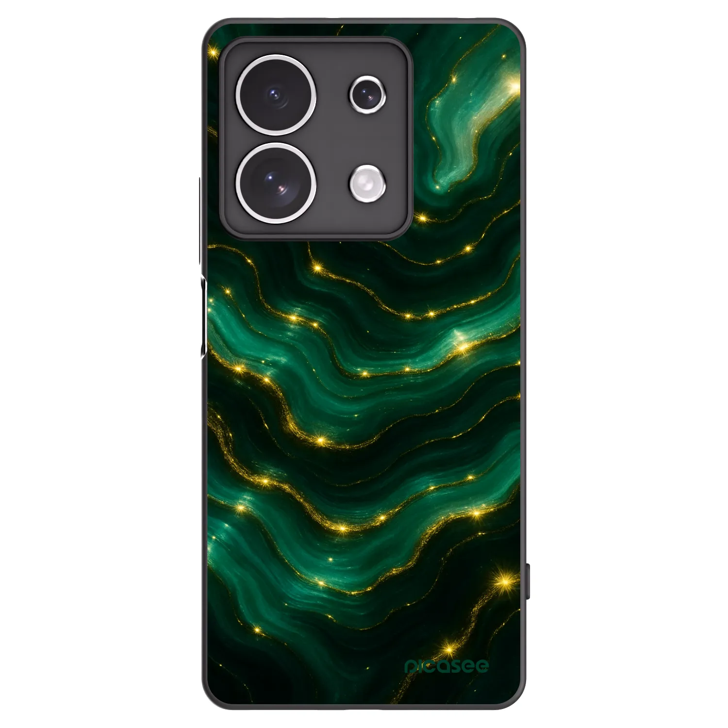 Picasee crna silikonska maskica za Xiaomi Redmi Note 13 4G - Emerald