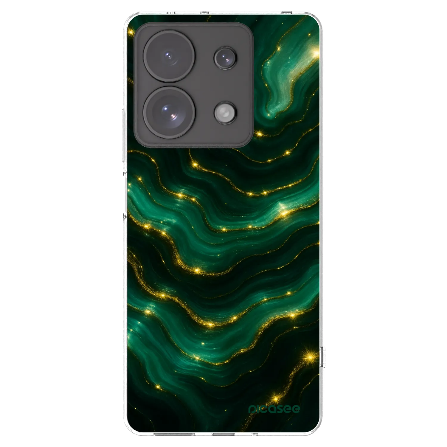 Picasee silikonska prozirna maskica za Xiaomi Redmi Note 13 Pro 4G - Emerald