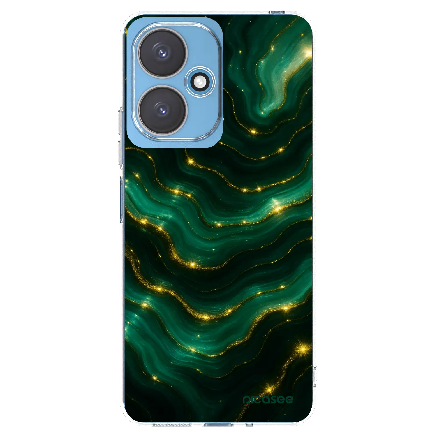 Picasee silikonska prozirna maskica za Xiaomi Redmi 13C 5G - Emerald