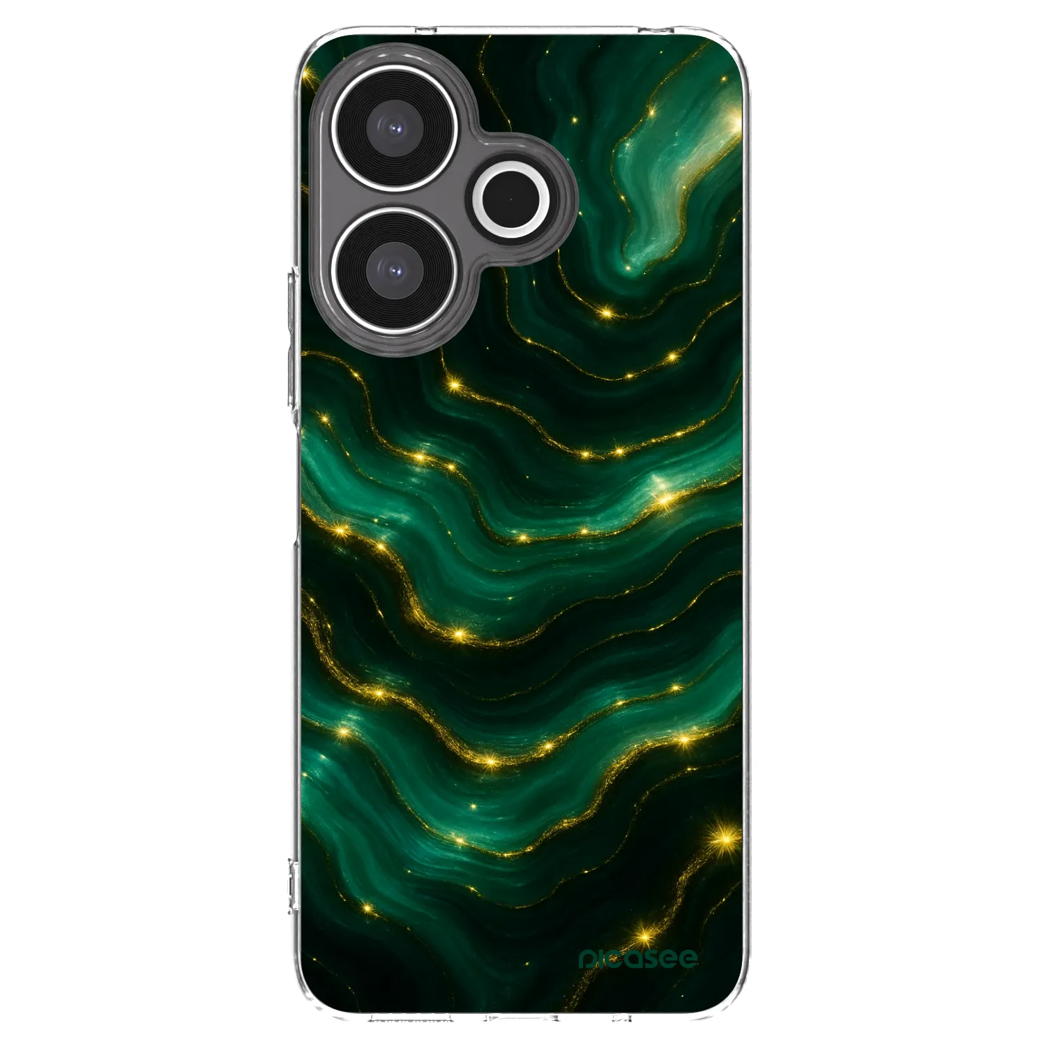 Picasee silikonska prozirna maskica za Xiaomi Redmi 13 4G - Emerald