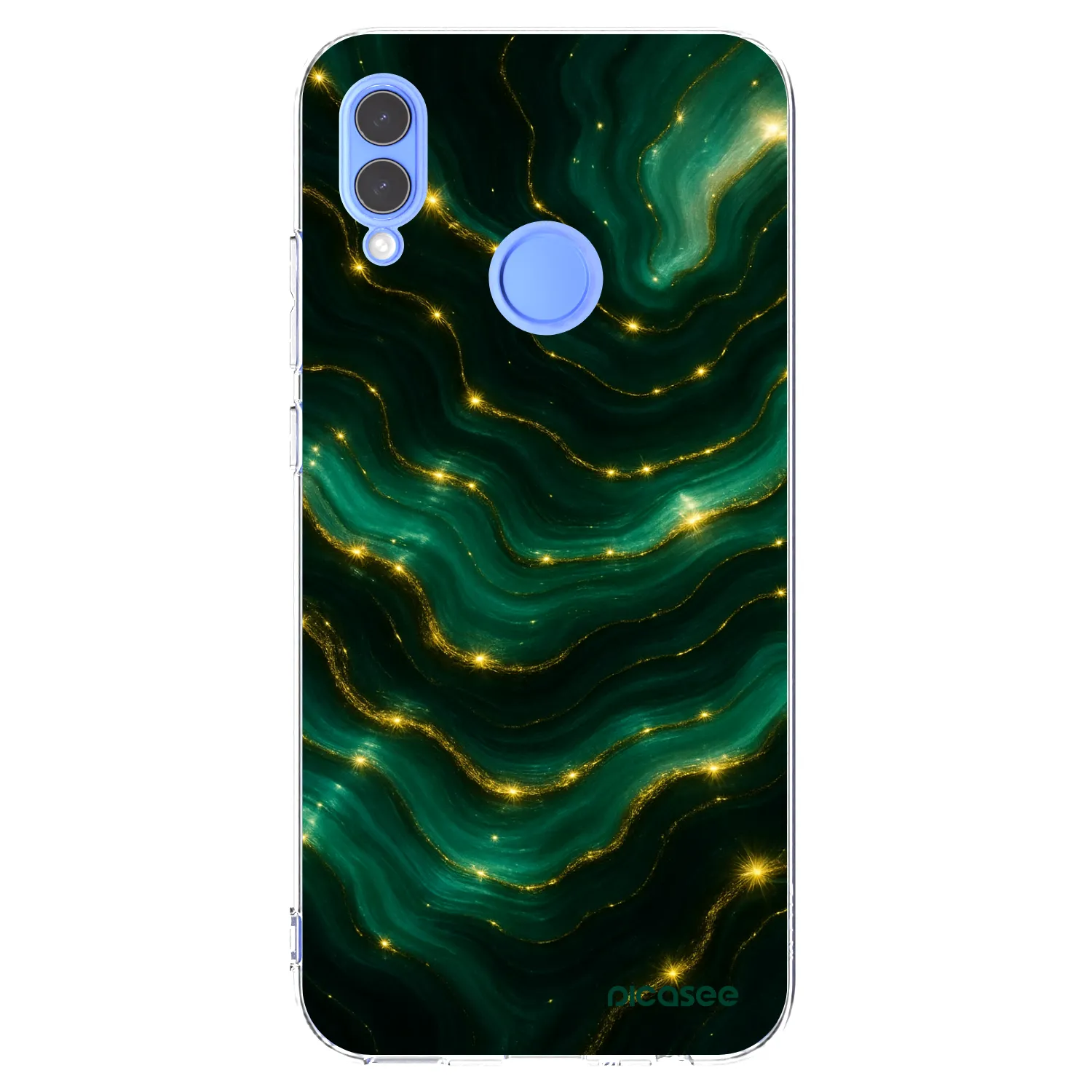 Picasee silikonska prozirna maskica za Huawei P Smart 2019 - Emerald