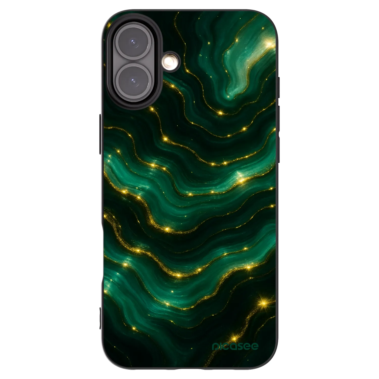 Picasee crna silikonska maskica za Apple iPhone 16 Plus - Emerald