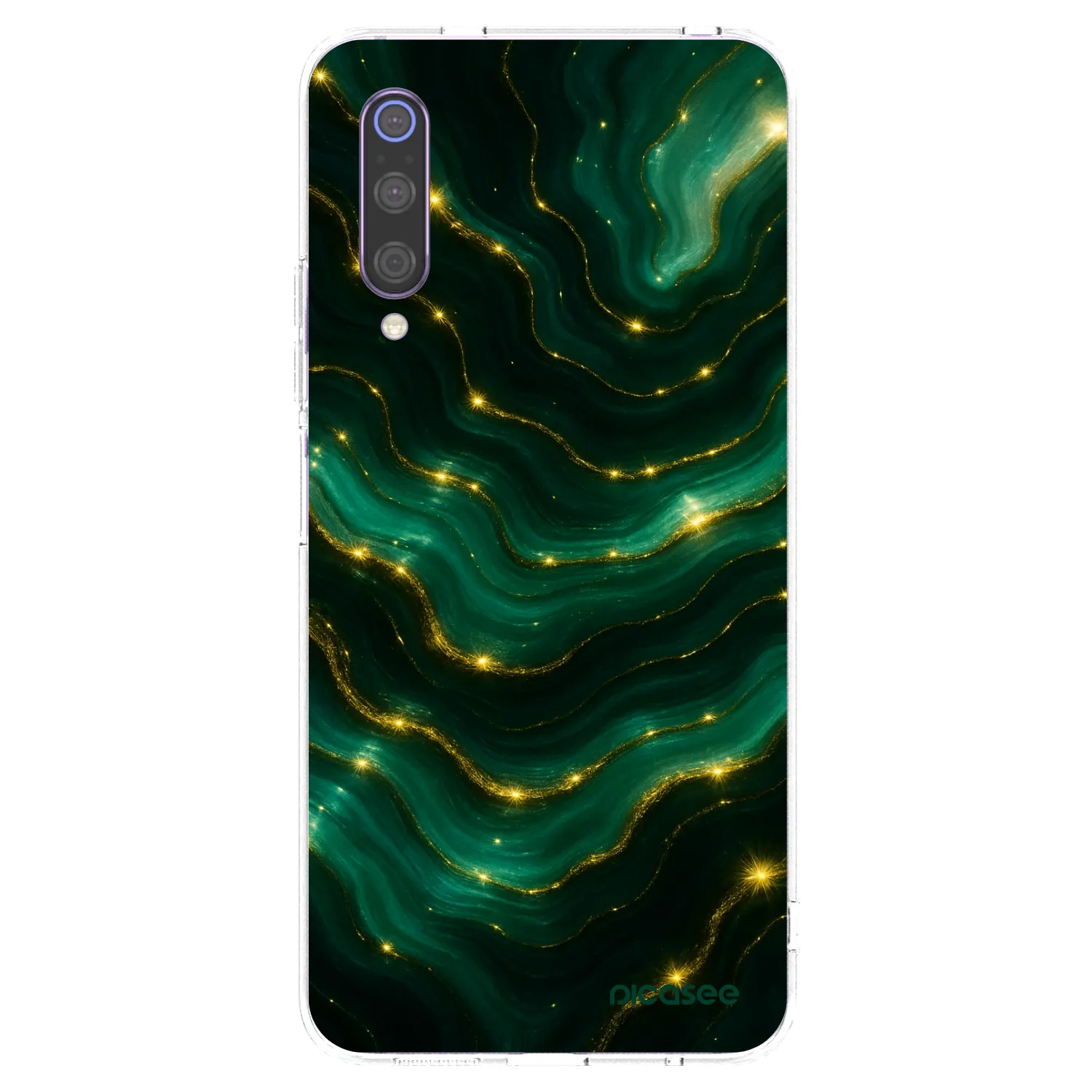 Picasee silikonska prozirna maskica za Xiaomi Mi 9 - Emerald