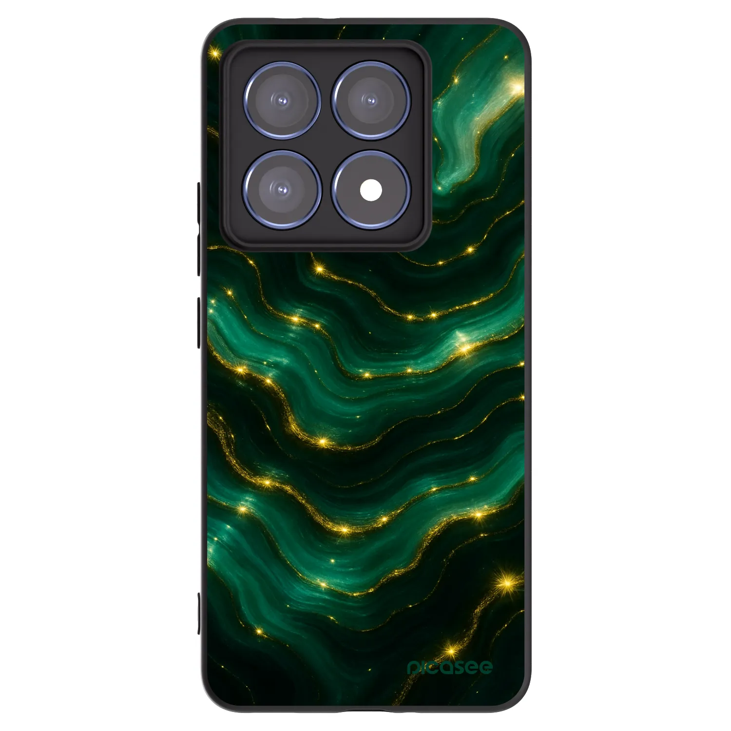 Picasee crna silikonska maskica za Xiaomi 14T Pro - Emerald