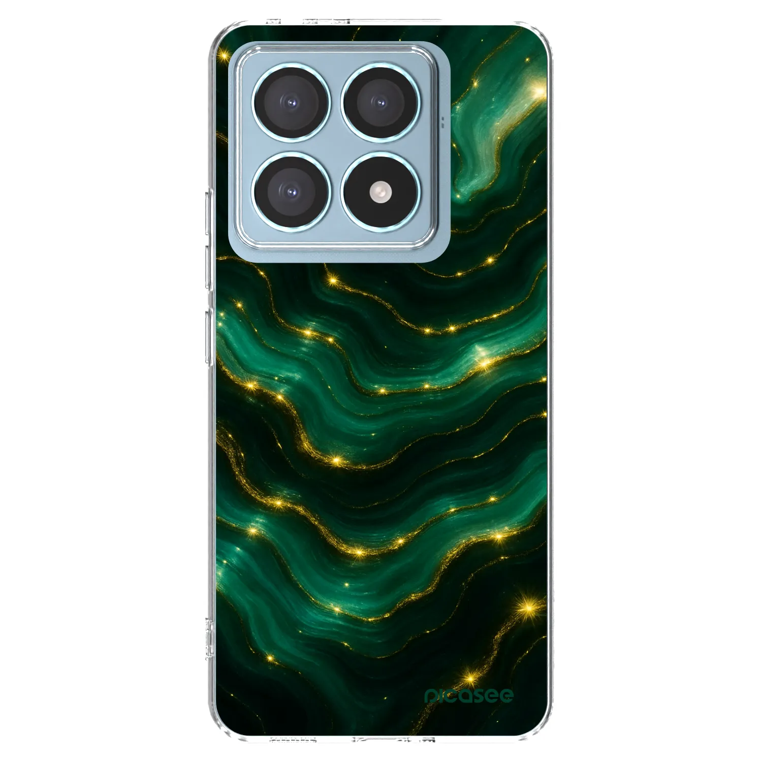 Picasee silikonska prozirna maskica za Xiaomi 14T Pro - Emerald
