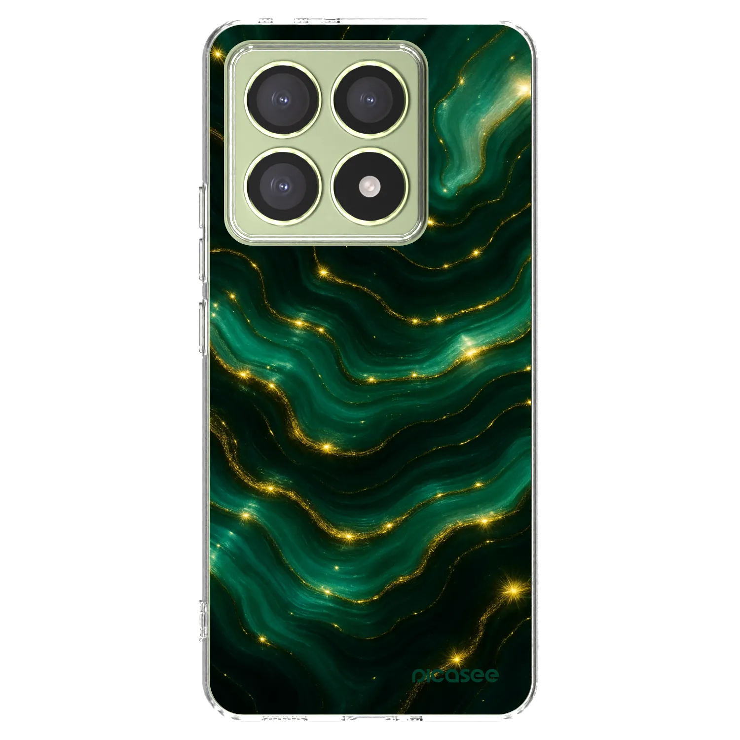 Picasee silikonska prozirna maskica za Xiaomi 14T - Emerald