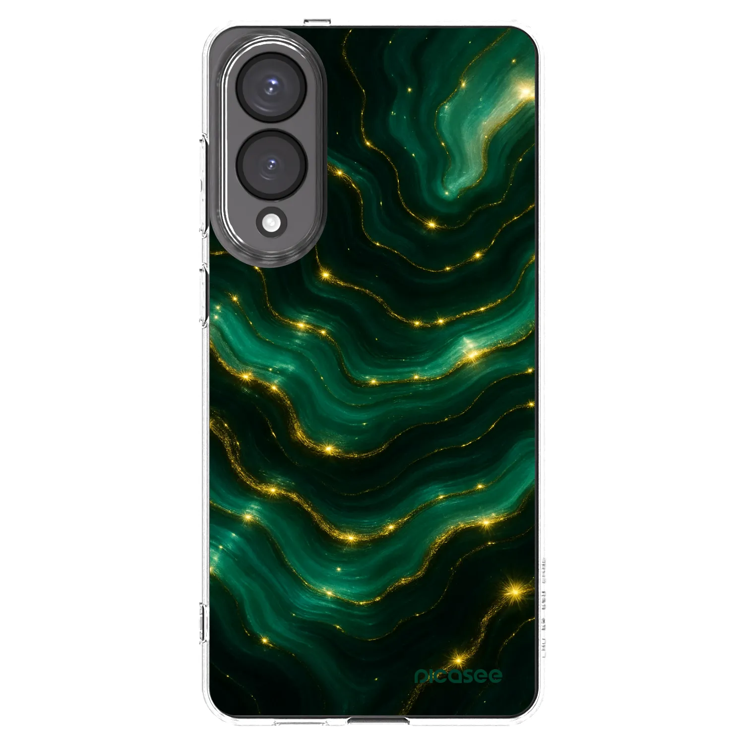 Picasee silikonska prozirna maskica za Samsung Galaxy S25 Edge 5G - Emerald