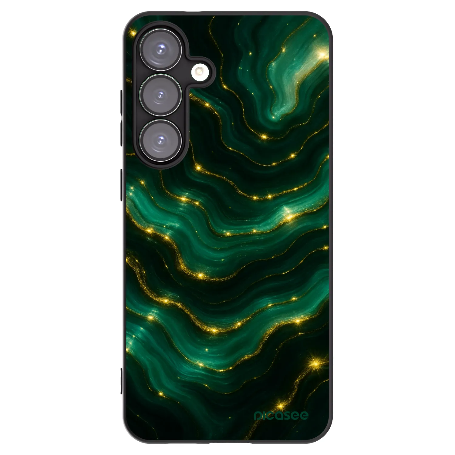 Picasee crna silikonska maskica za Samsung Galaxy S25+ 5G - Emerald