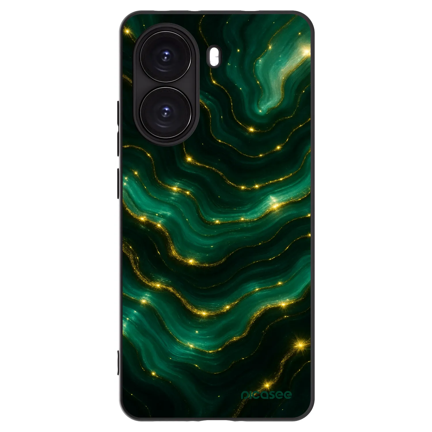 Picasee crna silikonska maskica za Xiaomi Poco X7 Pro 5G - Emerald