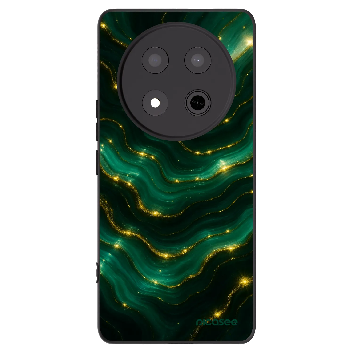Picasee crna silikonska maskica za Honor Magic7 Lite 5G - Emerald