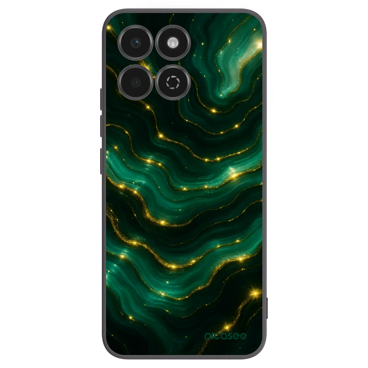 Picasee crna silikonska maskica za Honor 200 Smart 5G - Emerald