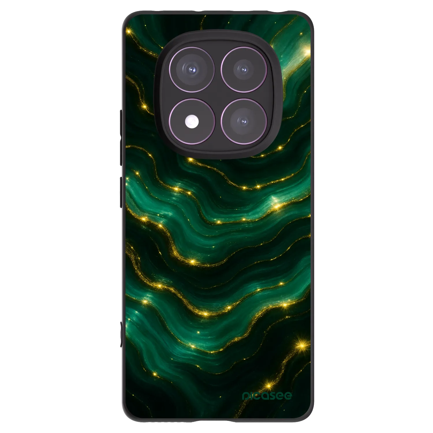 Picasee crna silikonska maskica za Xiaomi Redmi Note 14 Pro 4G - Emerald