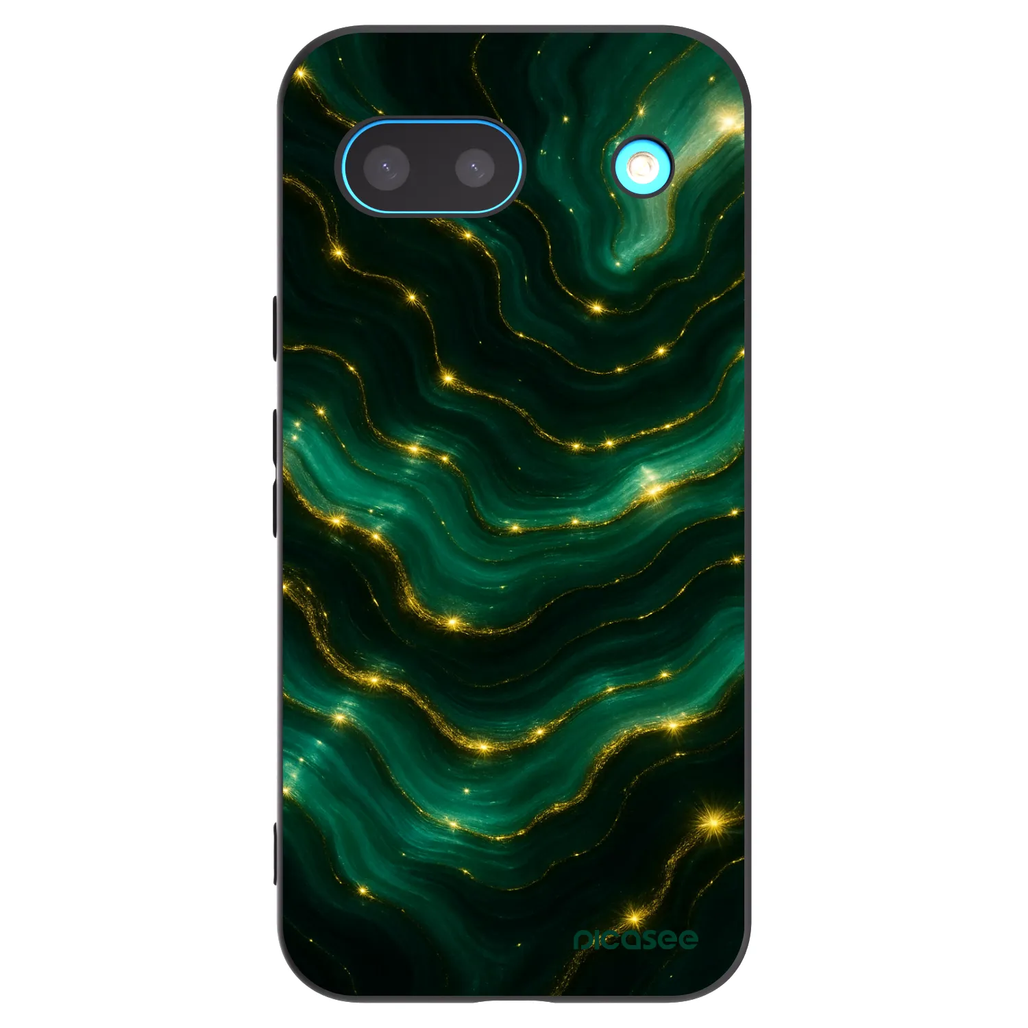 Picasee crna silikonska maskica za Google Pixel 8a - Emerald