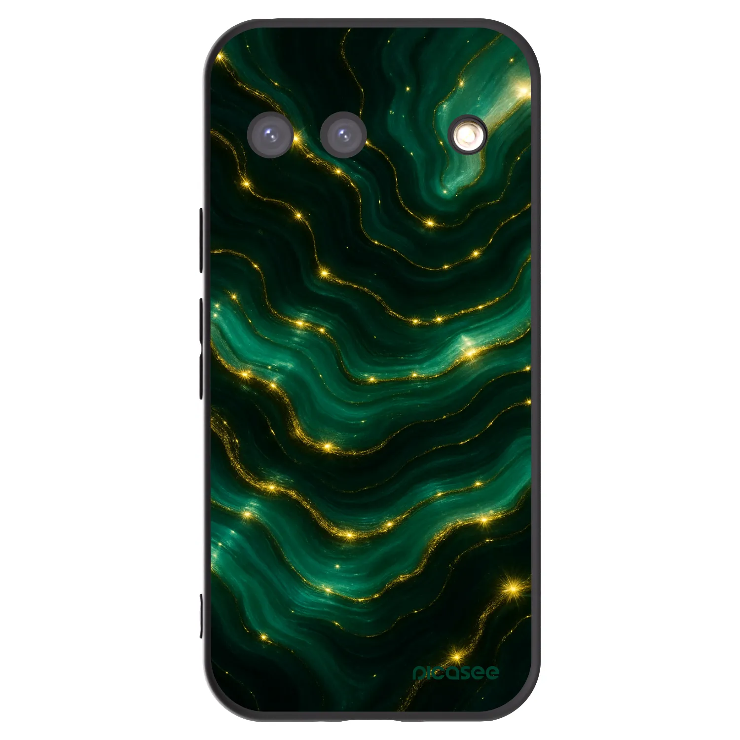 Picasee crna silikonska maskica za Google Pixel 9 - Emerald
