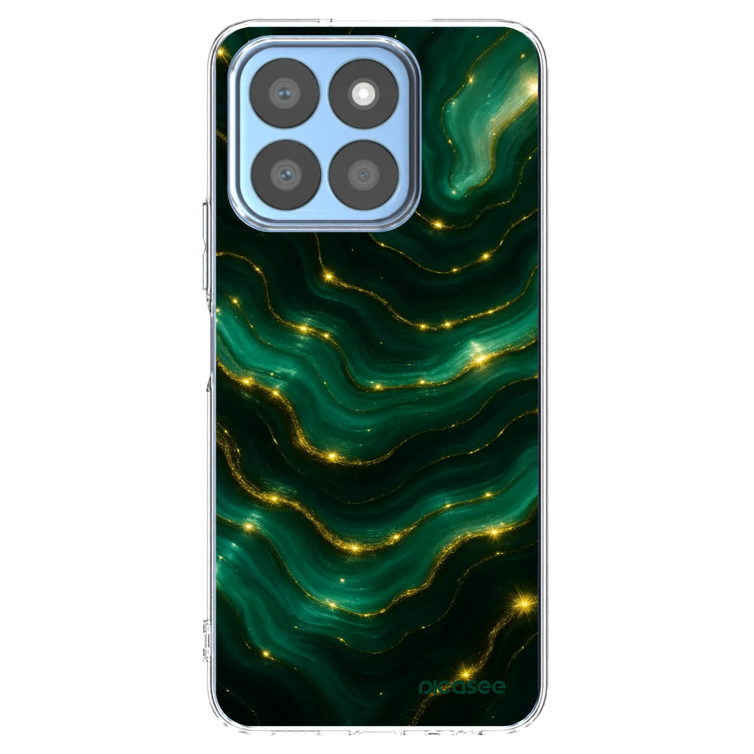 Picasee silikonska prozirna maskica za Honor X8c - Emerald