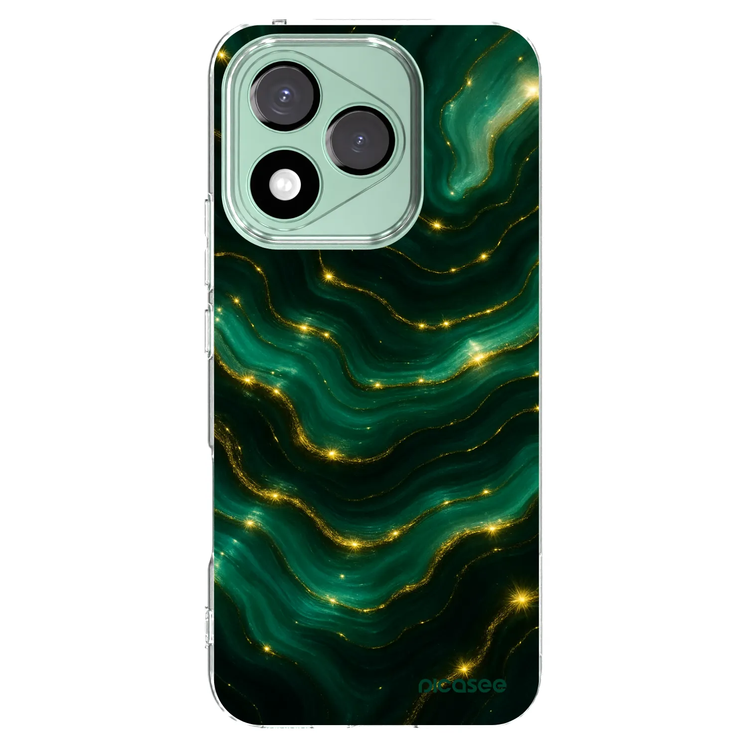 Picasee silikonska prozirna maskica za Honor 400 Lite 5G - Emerald