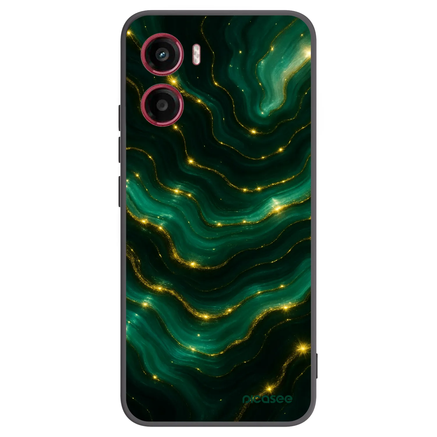 Picasee crna silikonska maskica za Motorola Moto G05 - Emerald