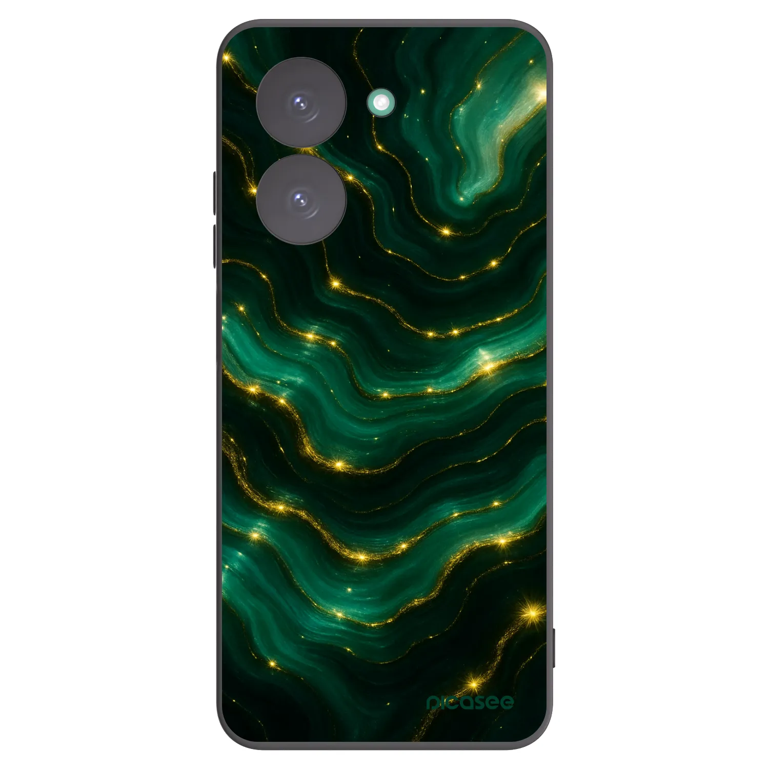 Picasee crna silikonska maskica za Xiaomi Redmi A5 - Emerald