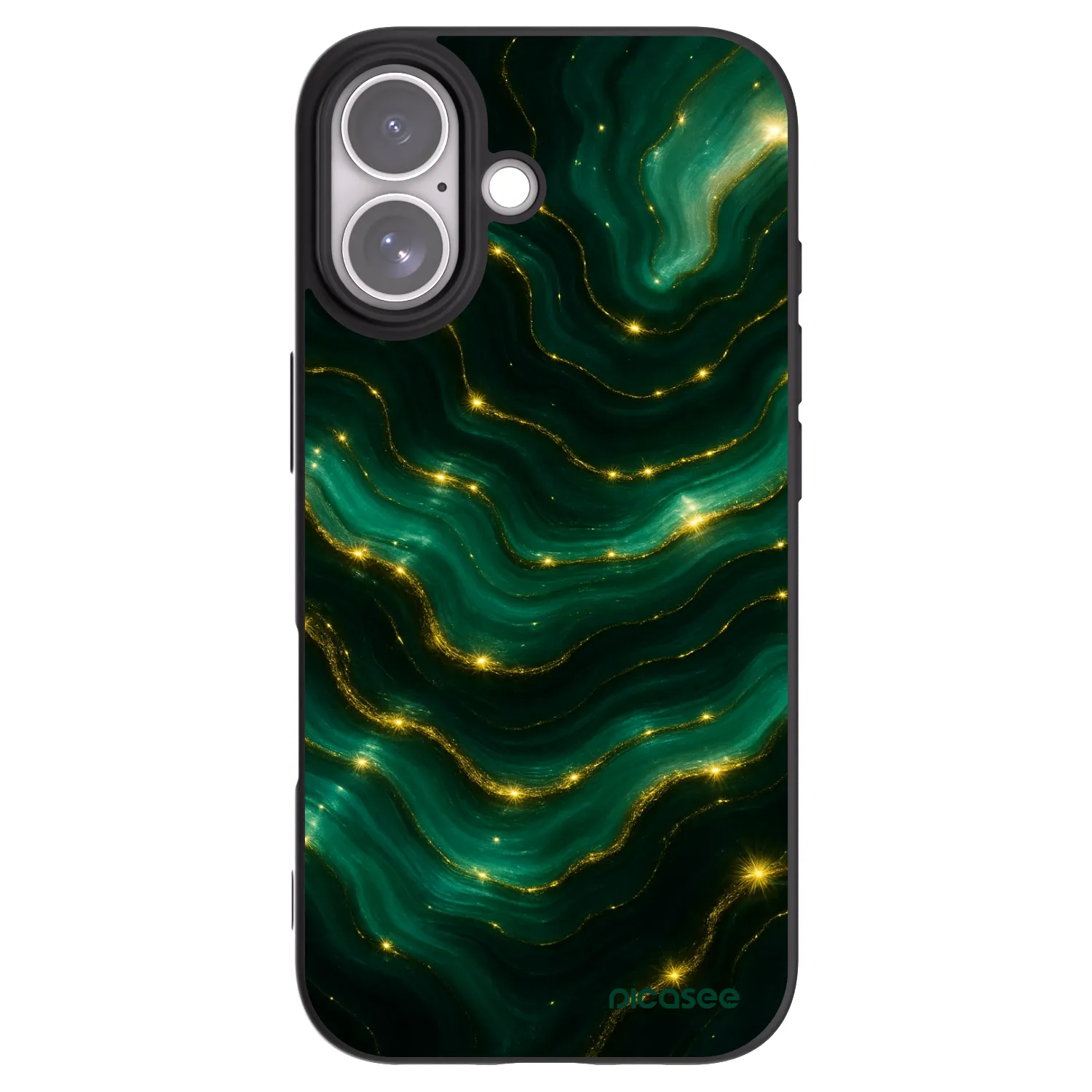 Picasee crna silikonska maskica za Apple iPhone 17 - Emerald