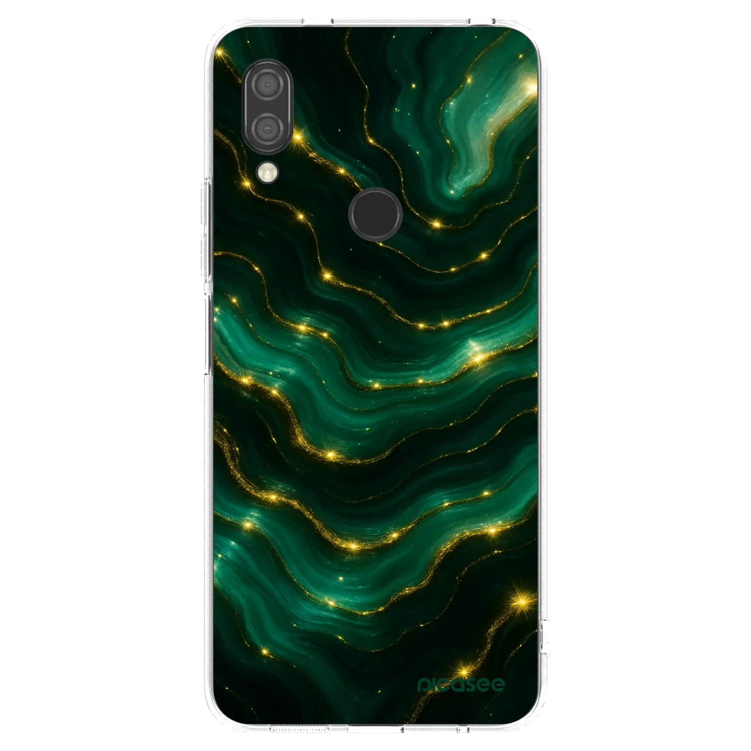 Picasee silikonska prozirna maskica za Xiaomi Redmi 7 - Emerald