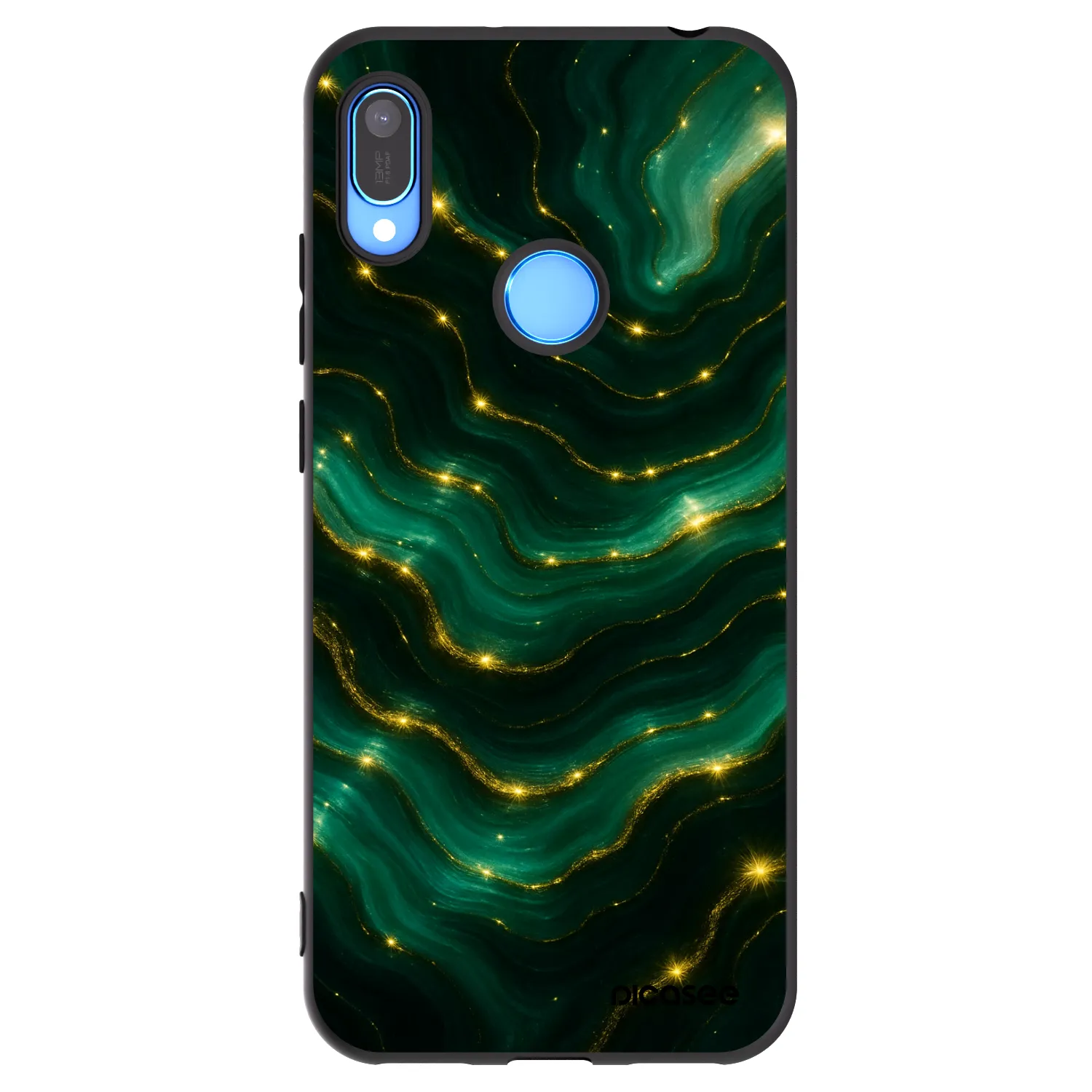 Picasee crna silikonska maskica za Huawei Y6 2019 - Emerald