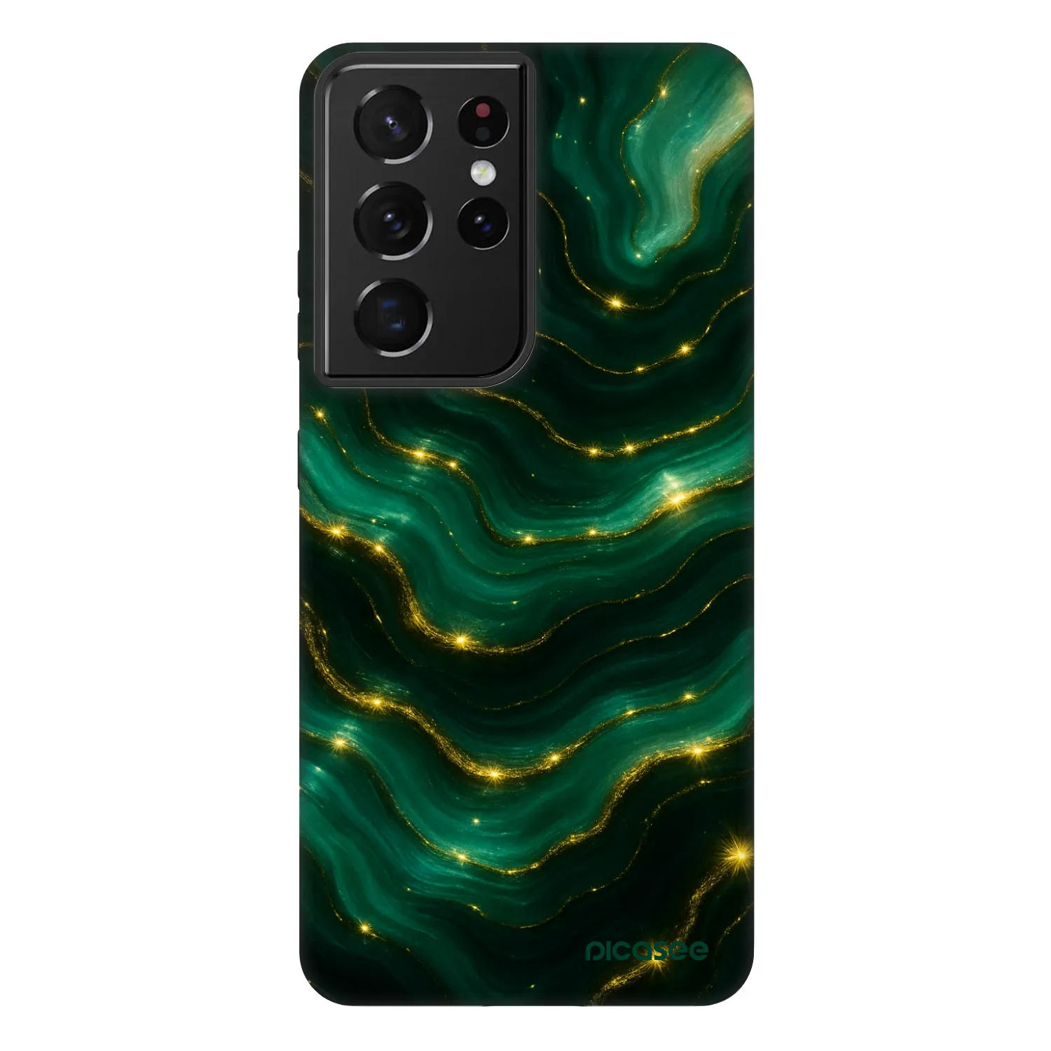 Picasee Fashion Case za Samsung Galaxy S21 Ultra 5G G998B - Emerald