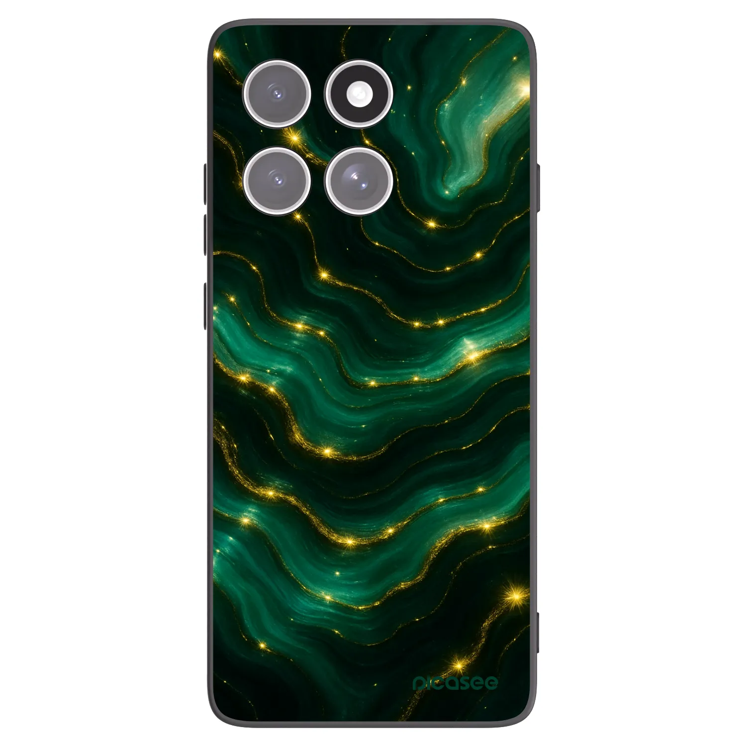 Picasee crna silikonska maskica za Motorola Edge 60 Pro - Emerald