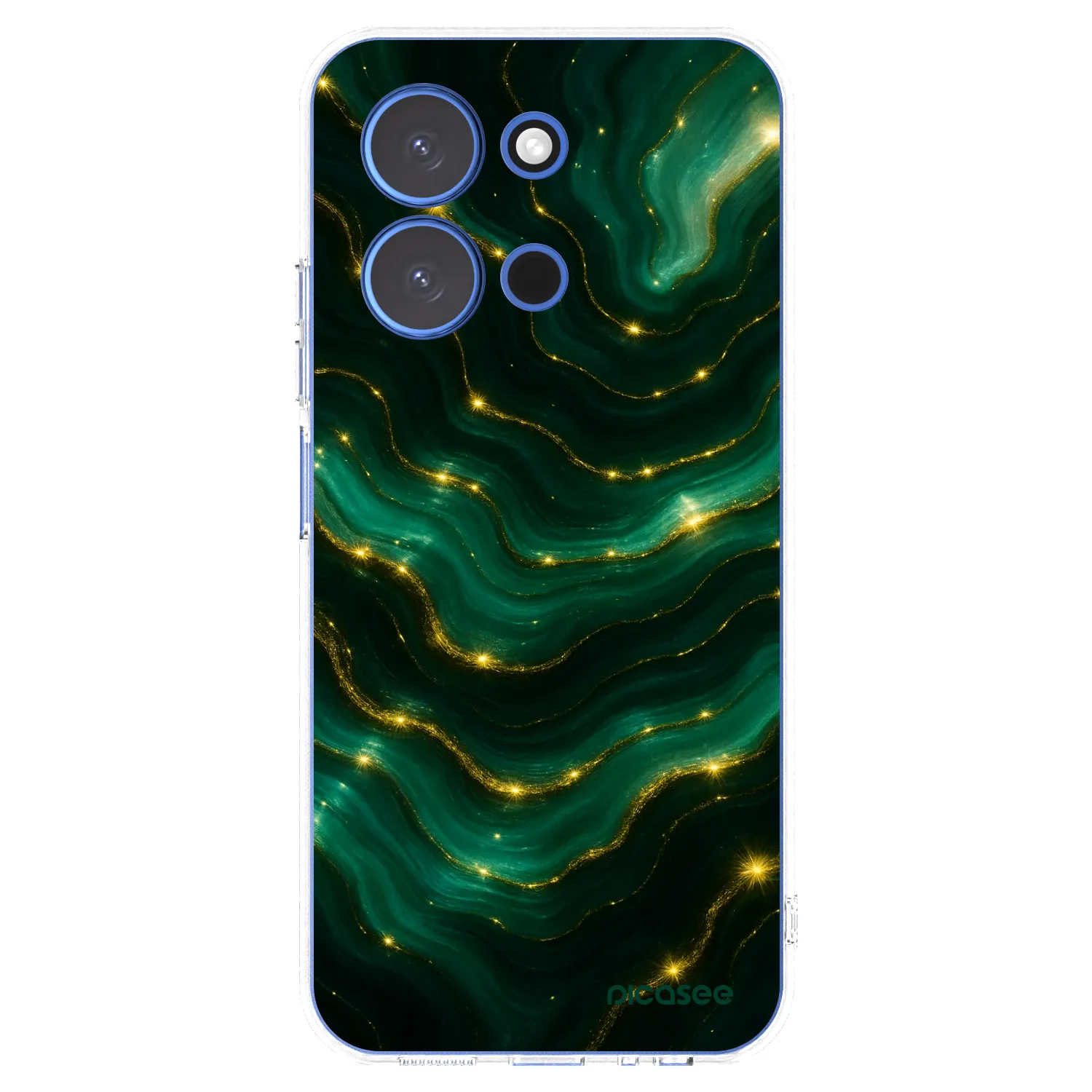 Picasee silikonska prozirna maskica za Xiaomi Redmi 15C 4G - Emerald