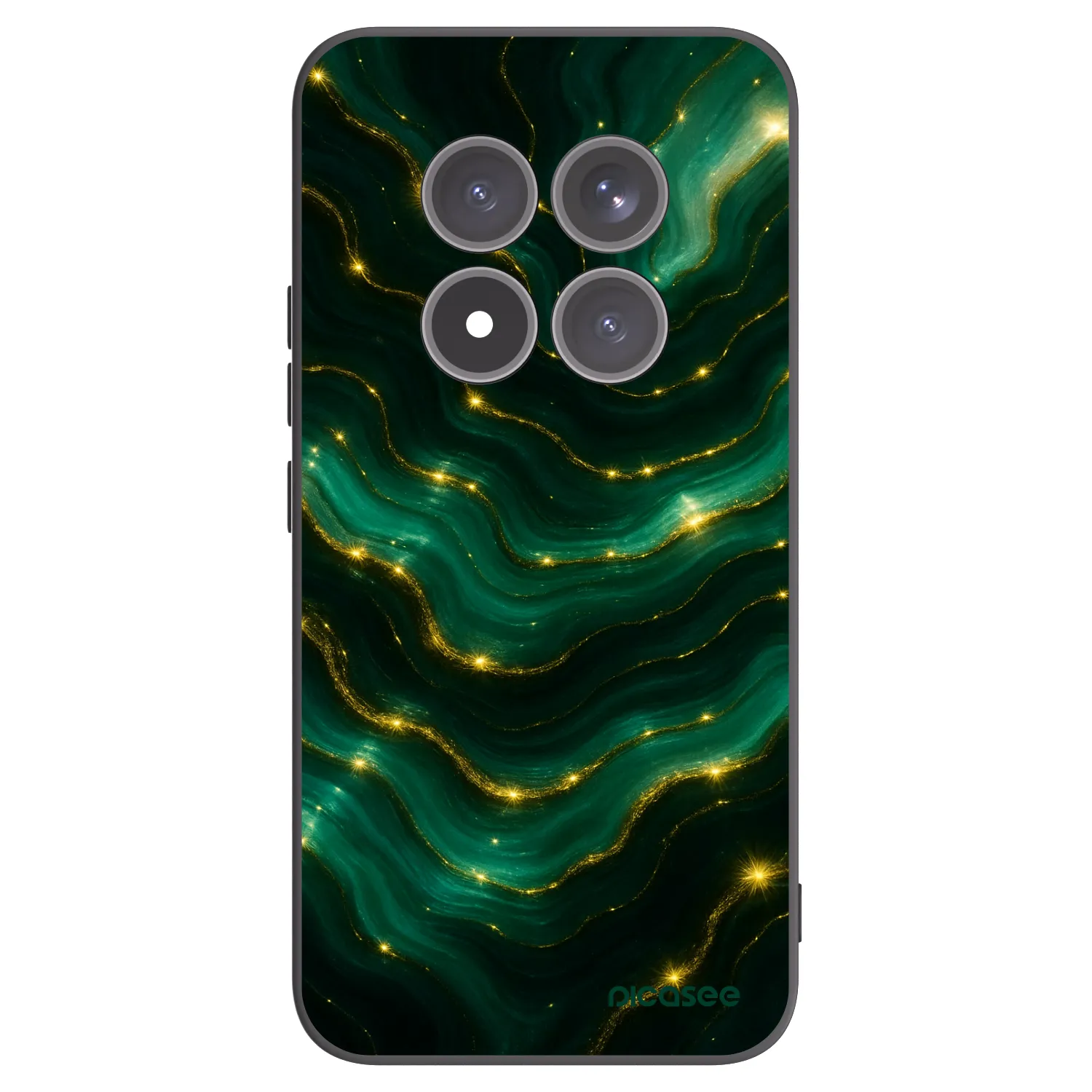 Picasee crna silikonska maskica za Xiaomi Redmi Note 15 Pro+ - Emerald