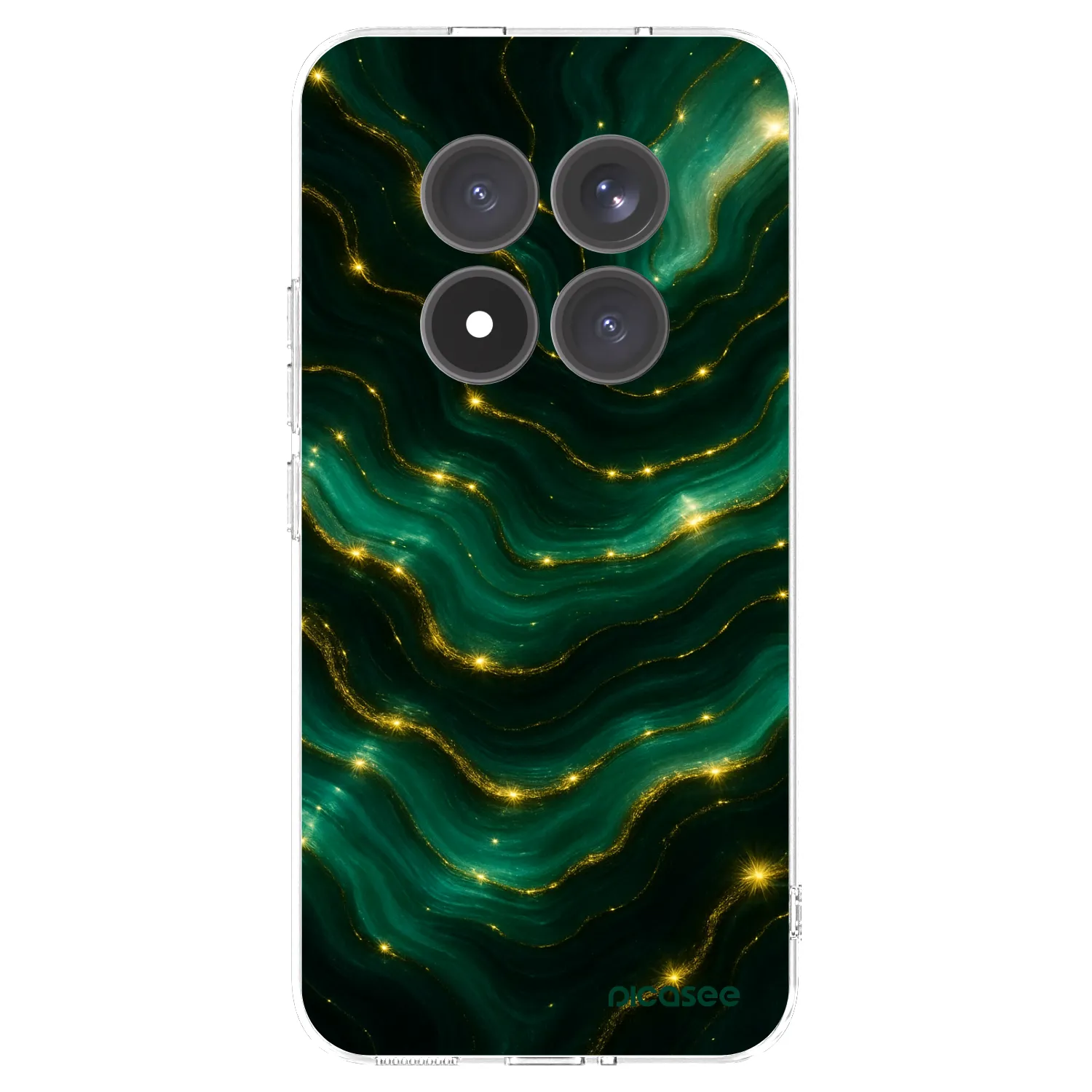 Picasee silikonska prozirna maskica za Xiaomi Redmi Note 15 Pro+ - Emerald