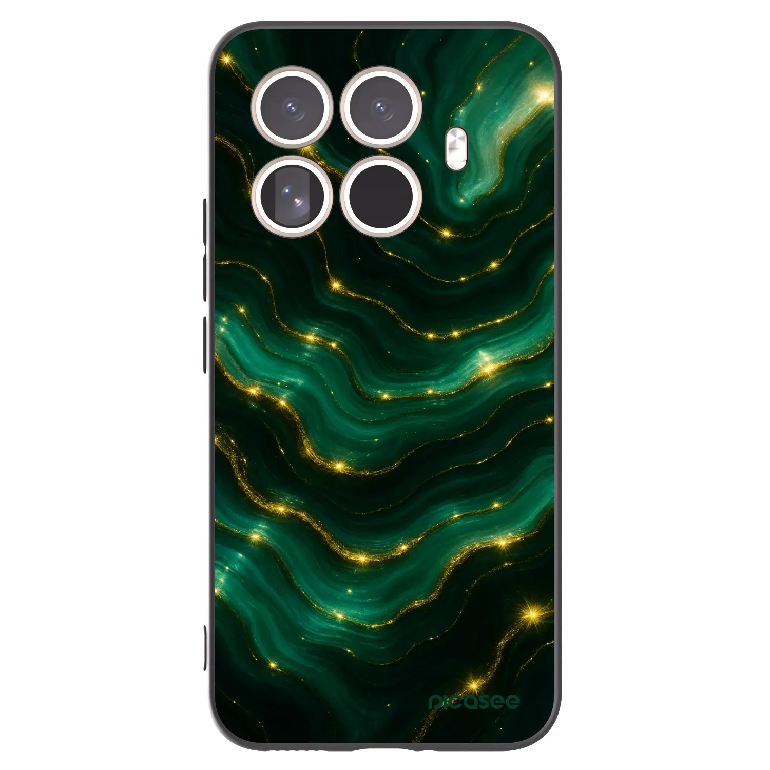 Picasee crna silikonska maskica za Xiaomi 15T Pro - Emerald