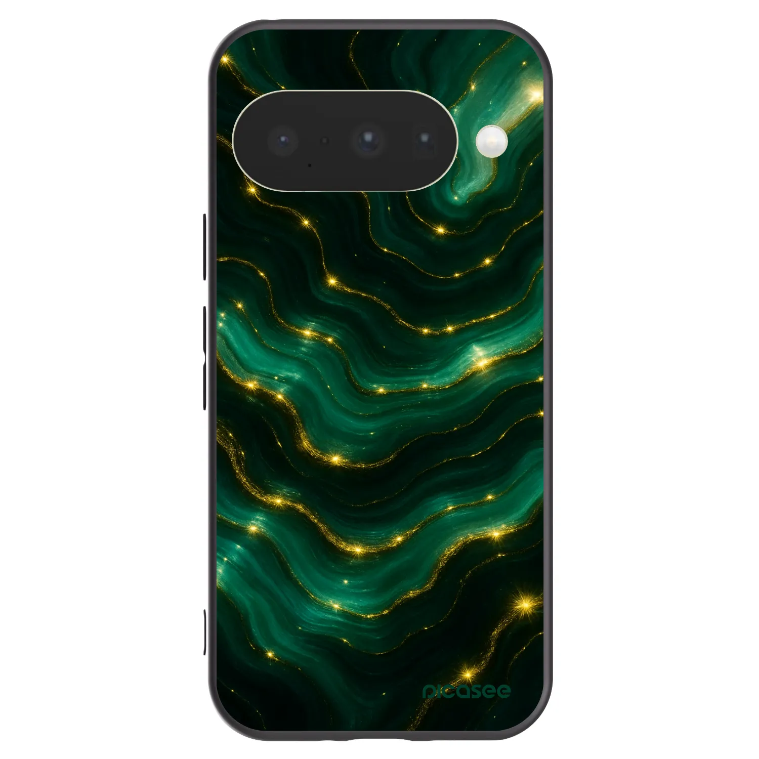 Picasee crna silikonska maskica za Google Pixel 10 - Emerald