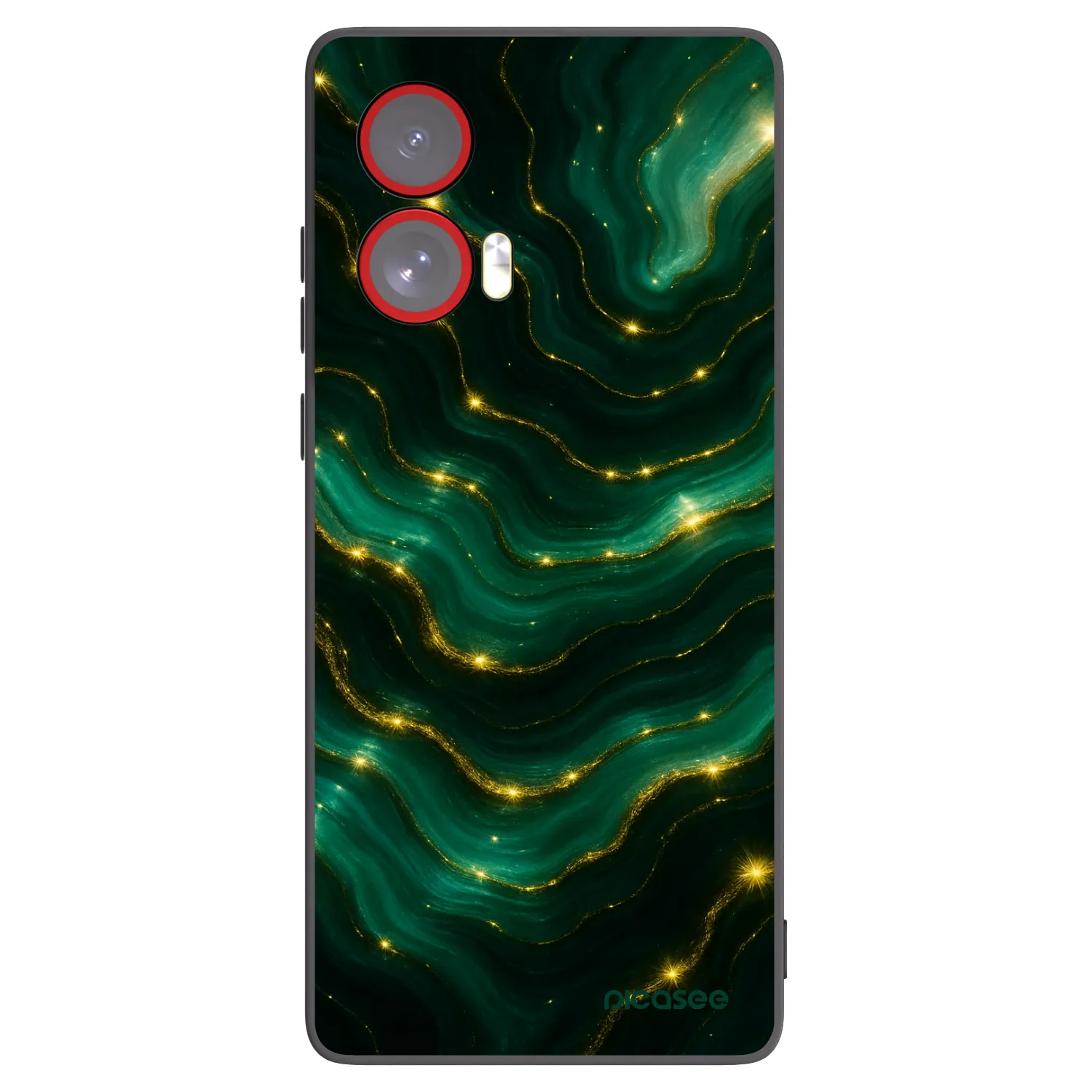 Picasee crna silikonska maskica za Motorola Edge 50 Fusion - Emerald
