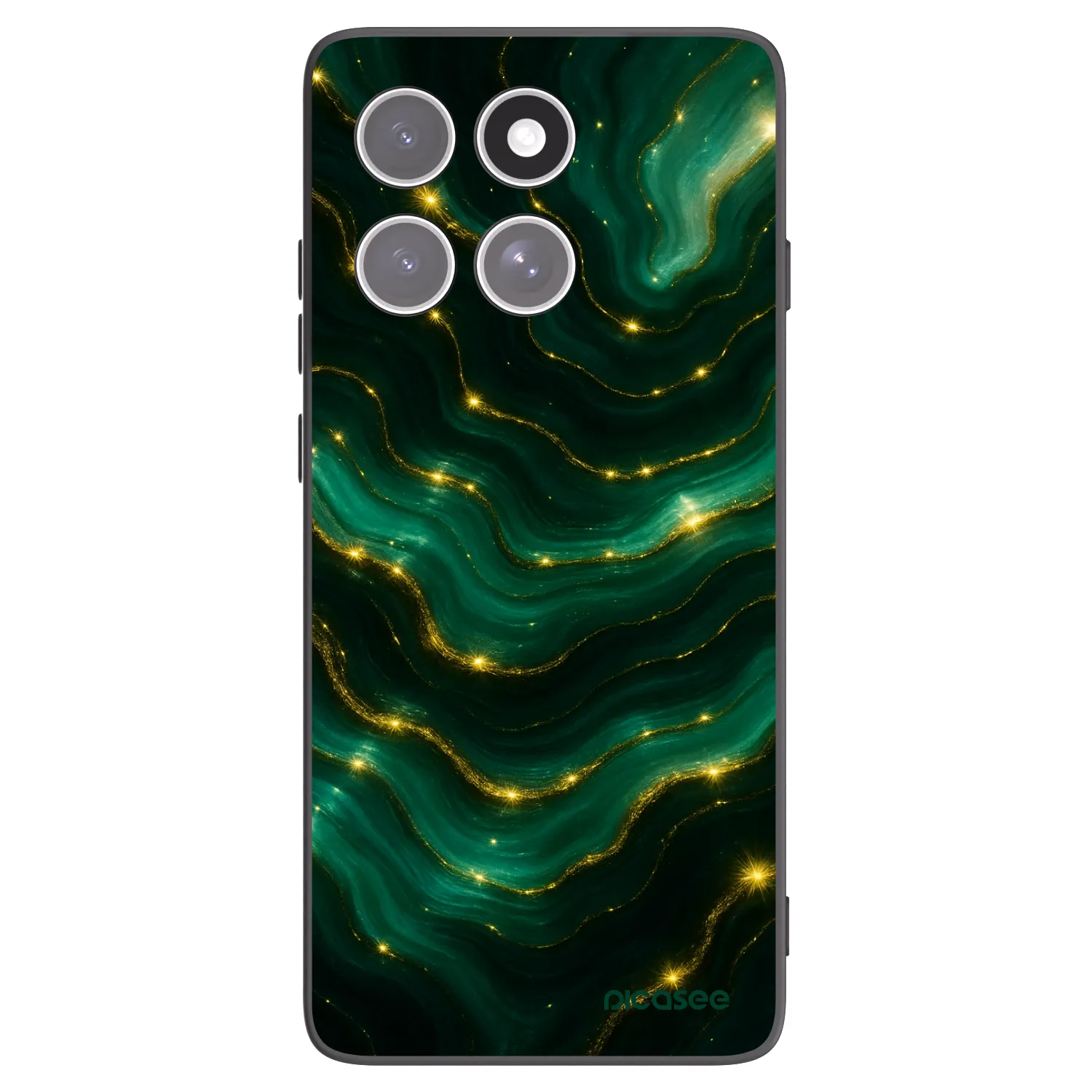 Picasee crna silikonska maskica za Motorola Edge 60 Fusion - Emerald