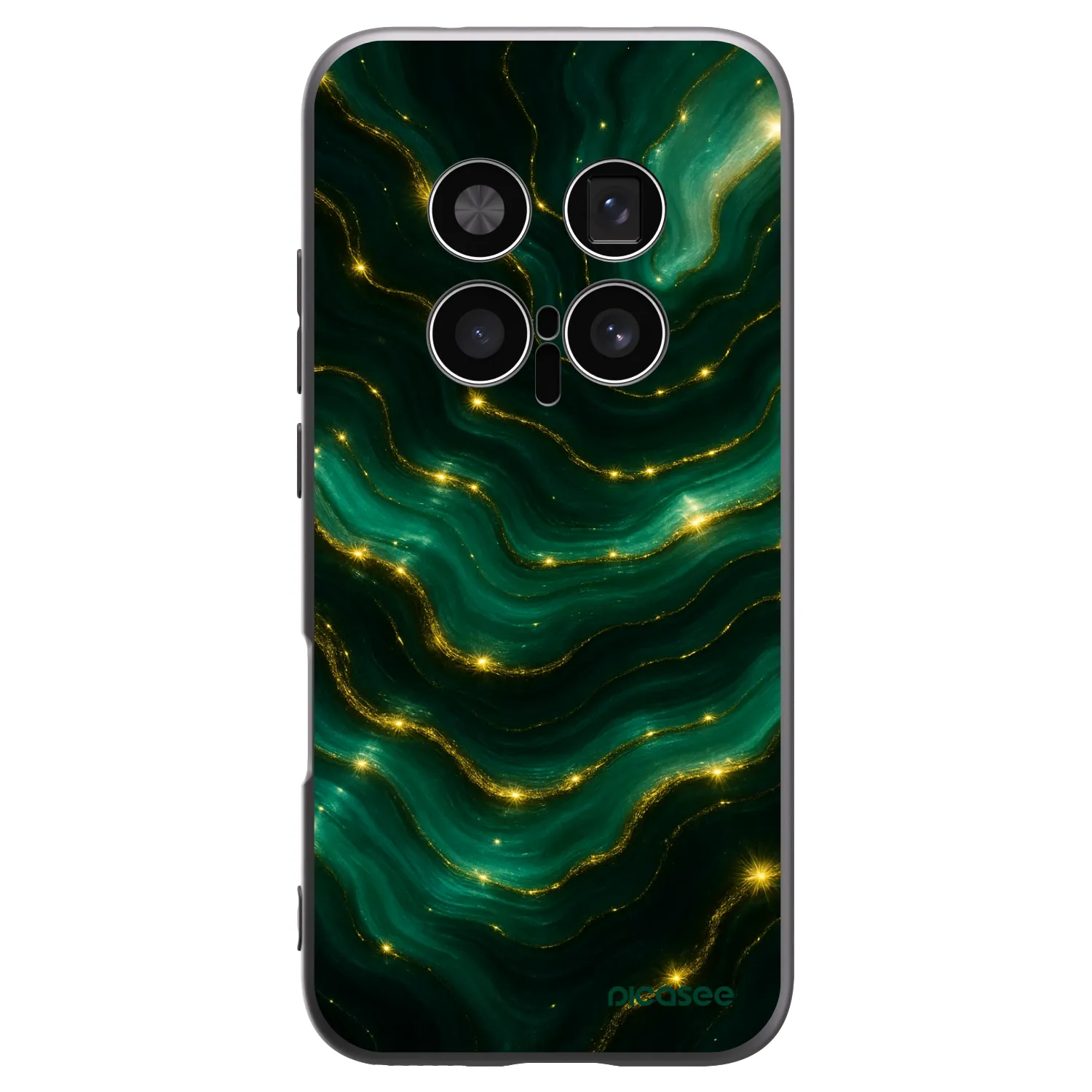 Picasee crna silikonska maskica za Honor Magic8 Pro 5G - Emerald