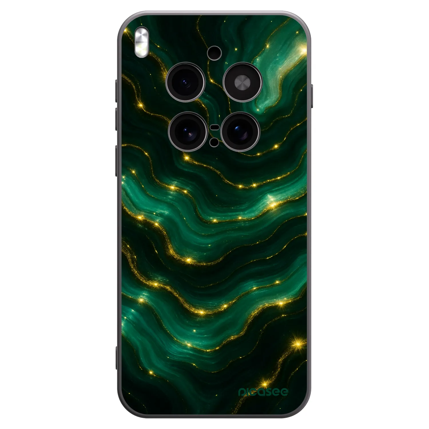 Picasee crna silikonska maskica za Vivo X300 Pro - Emerald