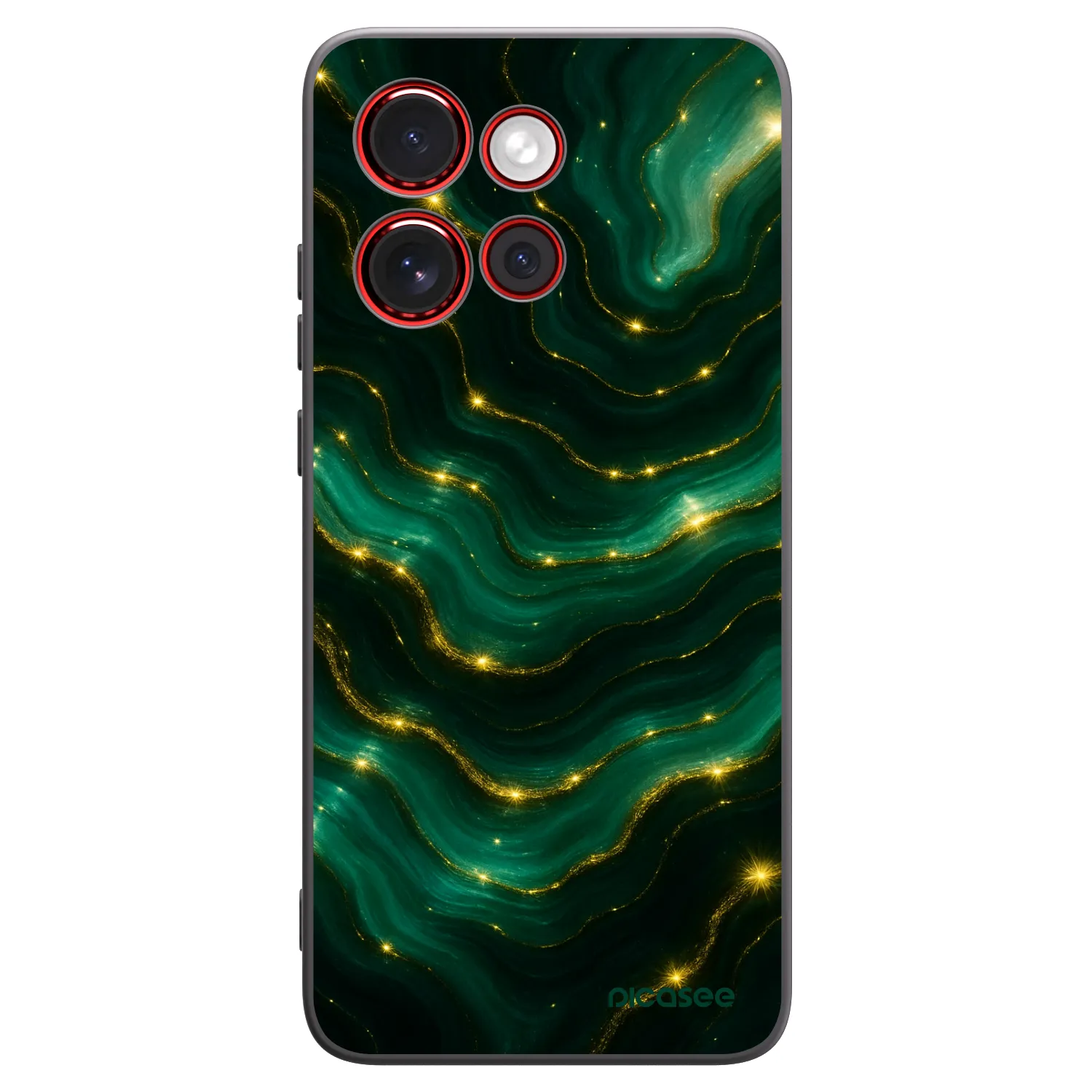 Picasee crna silikonska maskica za Motorola Edge 60 Neo 5G - Emerald