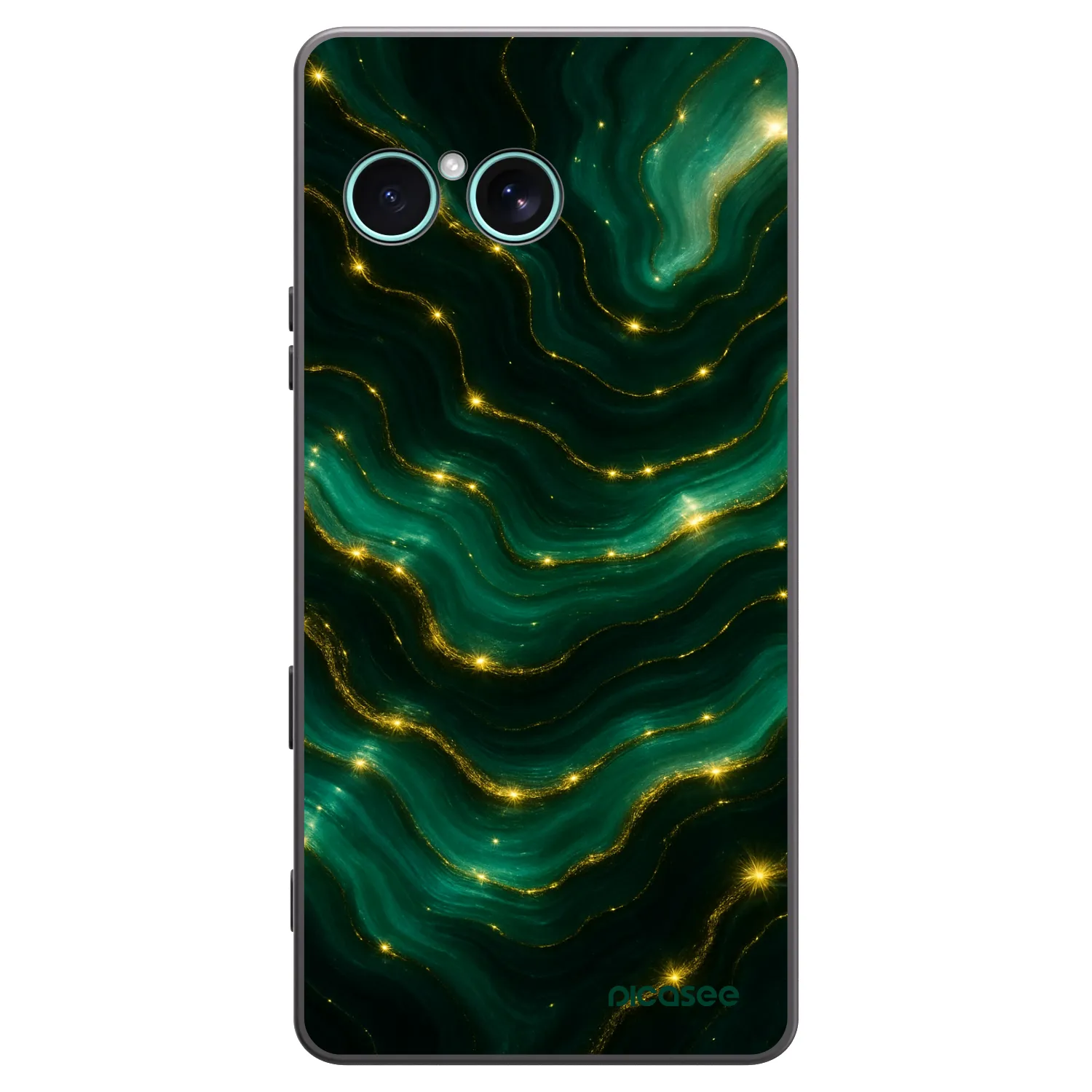 Picasee crna silikonska maskica za Sony Xperia 10 VII - Emerald