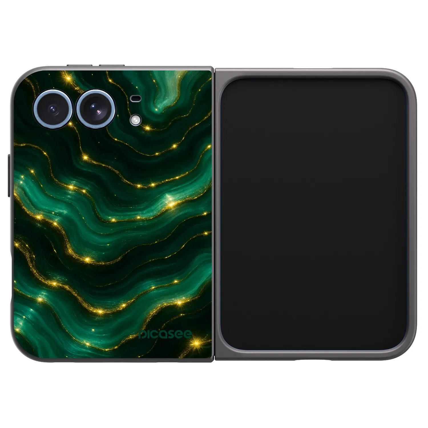 Picasee crna silikonska maskica za Apple iPhone Ultra - Emerald