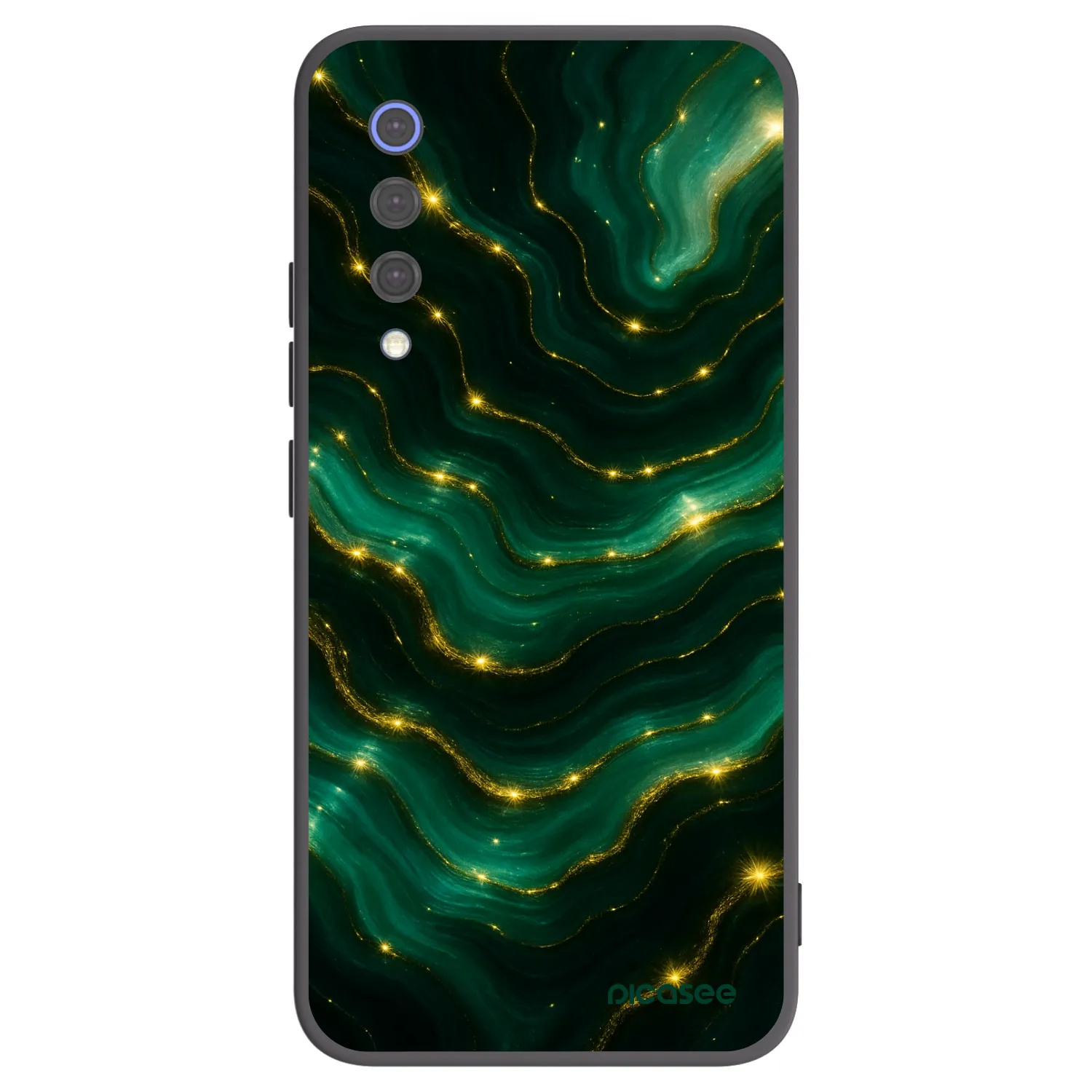 Picasee crna silikonska maskica za Xiaomi Mi 9 SE - Emerald