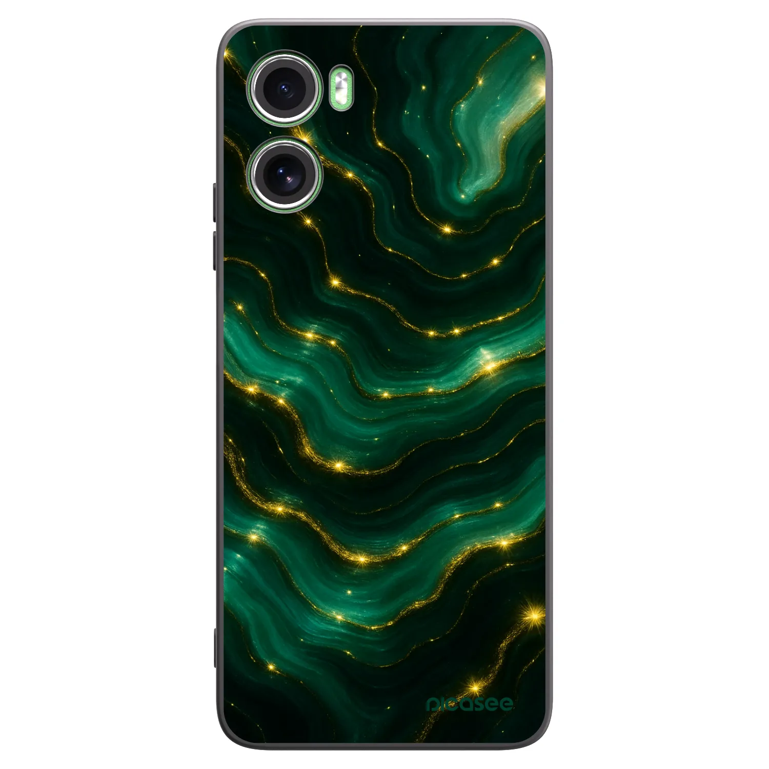 Picasee crna silikonska maskica za Motorola Moto G06 - Emerald