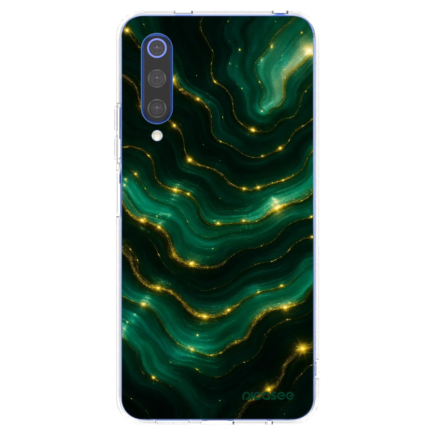 Picasee silikonska prozirna maskica za Xiaomi Mi 9 SE - Emerald