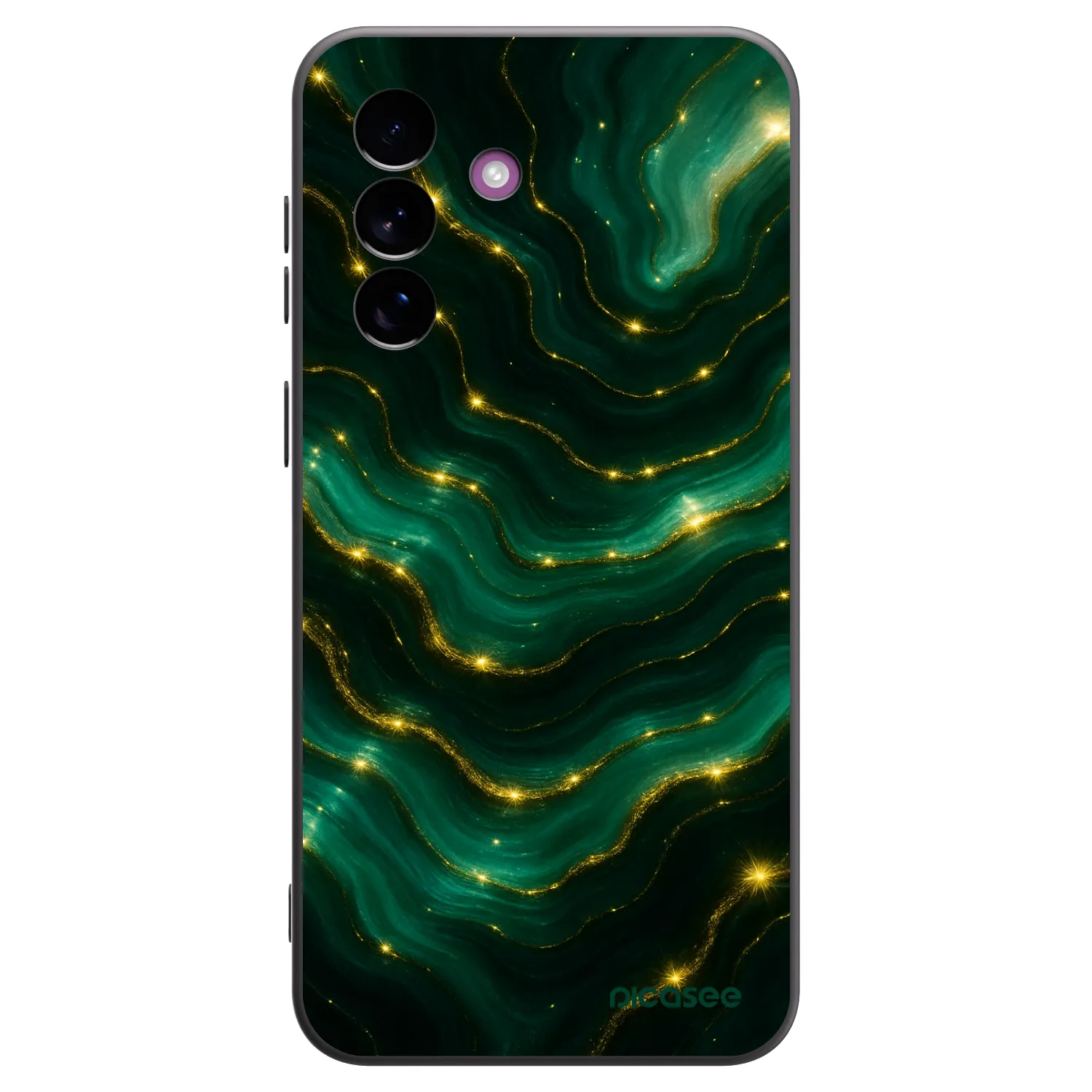Picasee crna silikonska maskica za Samsung Galaxy A37 - Emerald