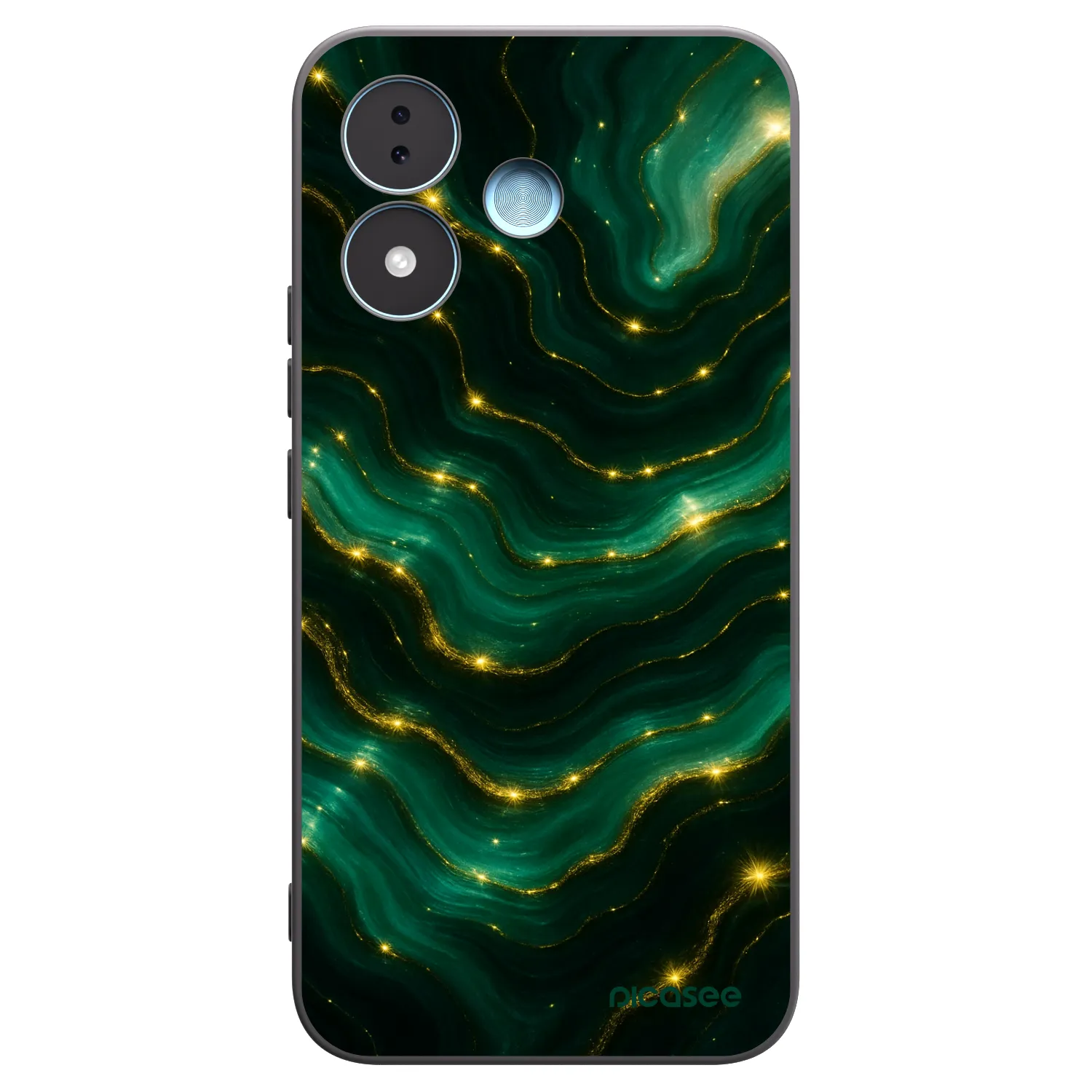 Picasee crna silikonska maskica za Xiaomi Redmi Note 17 5G - Emerald