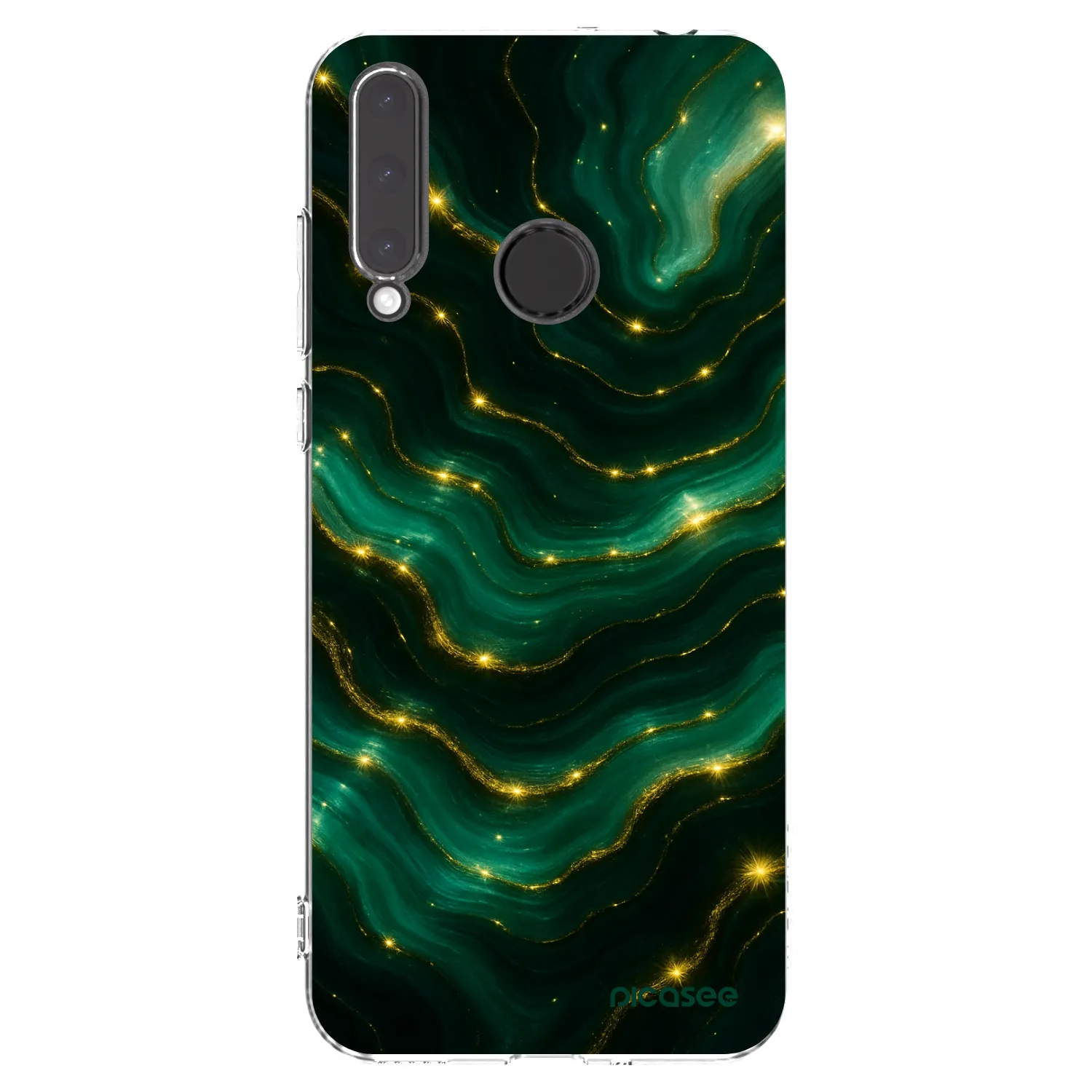 Picasee silikonska prozirna maskica za Honor 20 Lite - Emerald